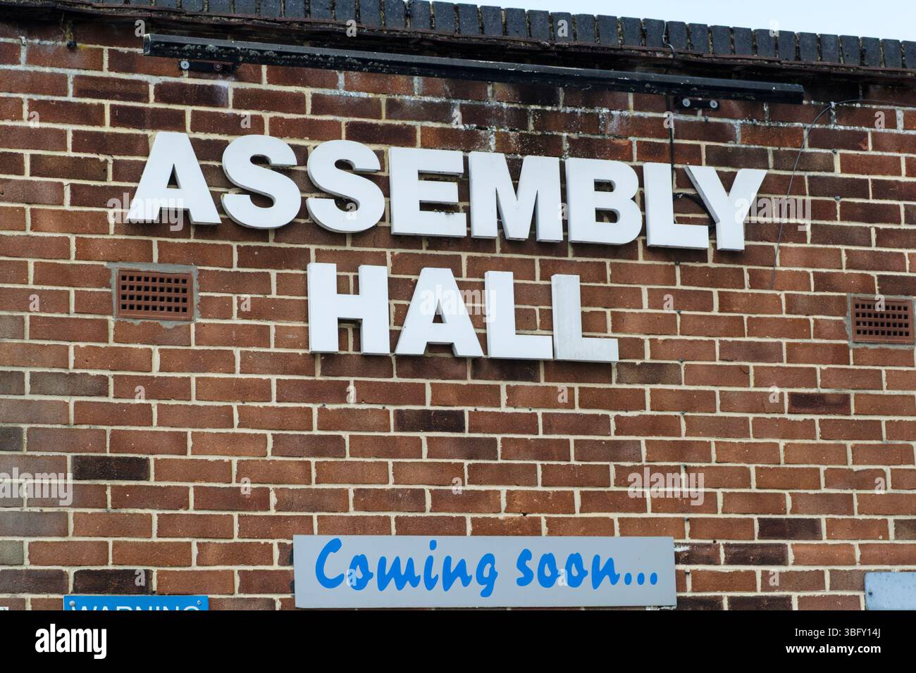Melksham, eine kleine Stadt in wiltshire, Großbritannien, die Assembly Hall Stockfoto