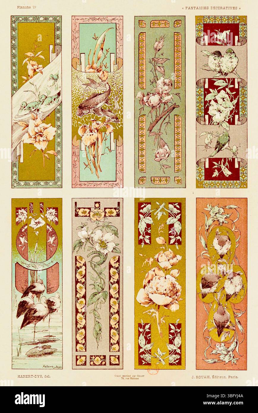 Jules Habert-dys (französischer Maler und Kupferstecher) - Dekorative Fantasy - 1887 Stockfoto