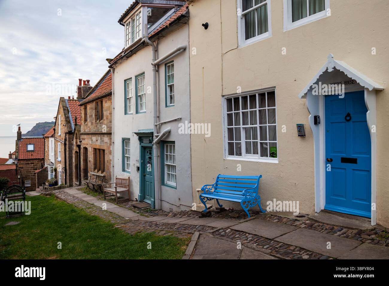 Robin Hood's Bay in North Yorkshire.# Stockfoto