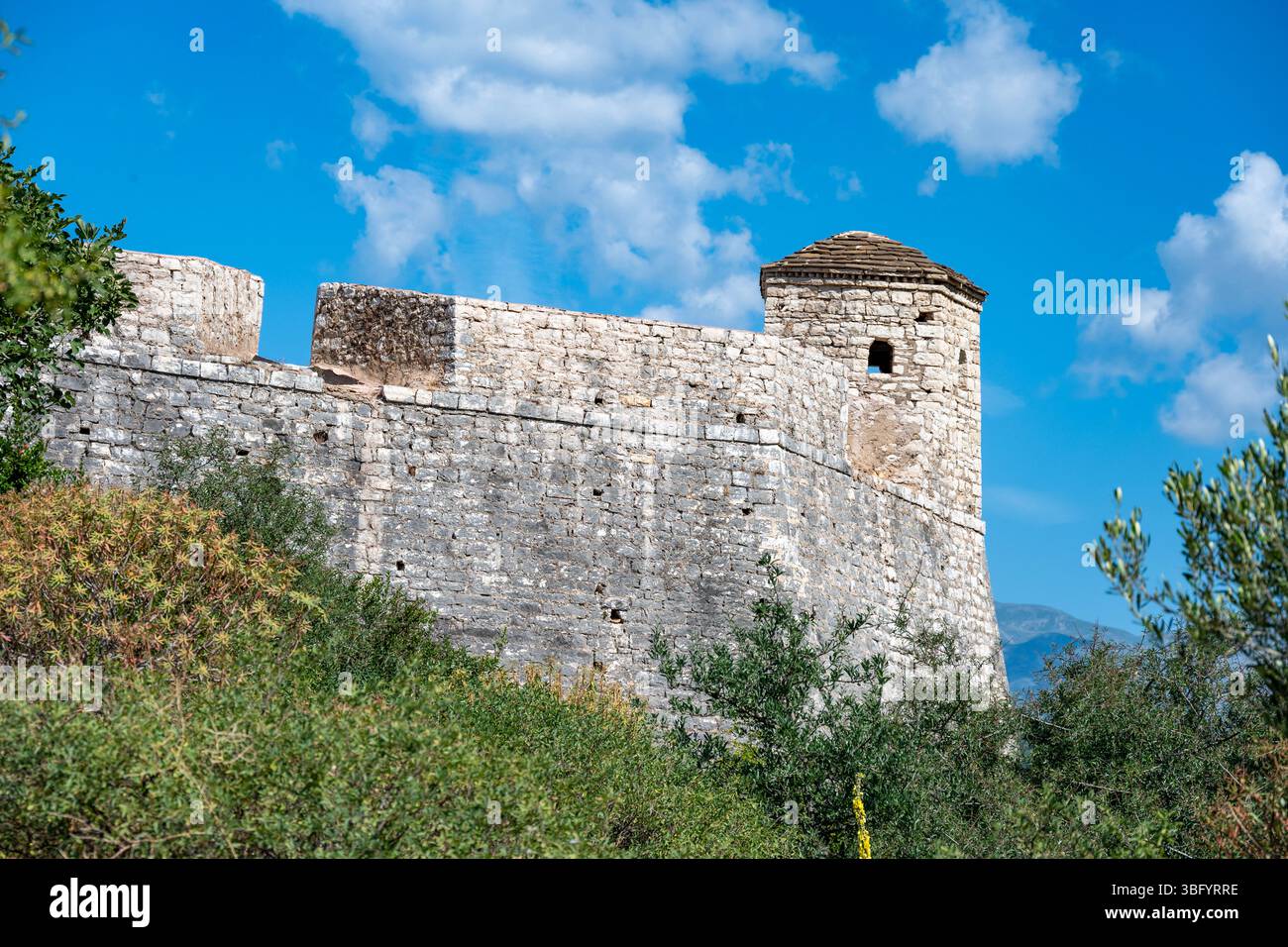 Ali Pascha Schloss Tepelena, Porto Palermo, Albanien Stockfoto