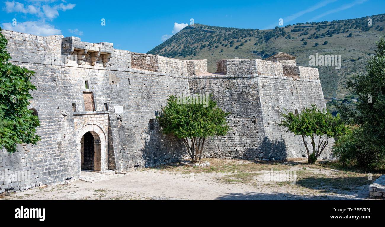 Ali Pascha Schloss Tepelena, Porto Palermo, Albanien Stockfoto