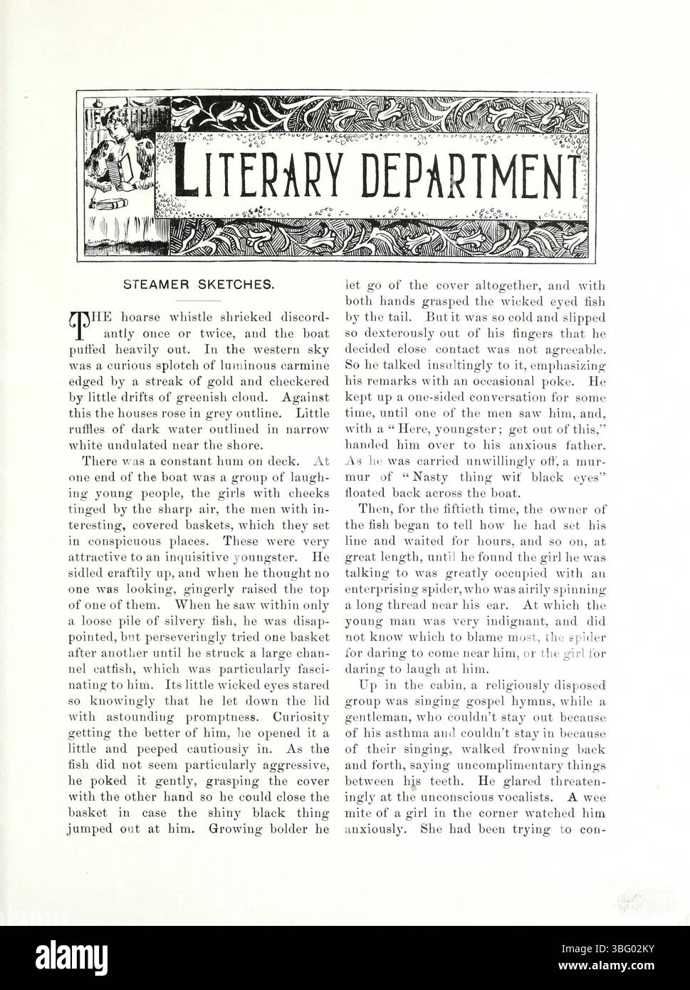 Seite 9 von *Mind and Hand*, Band 4, Nummer 1, veröffentlicht im Mai 1898, stellt Diskussionen über die Integration von Geist und Körper in den Lernprozess vor. Artikel untersuchen Methoden zur Verbesserung der geistigen und körperlichen Entwicklung. Stockfoto