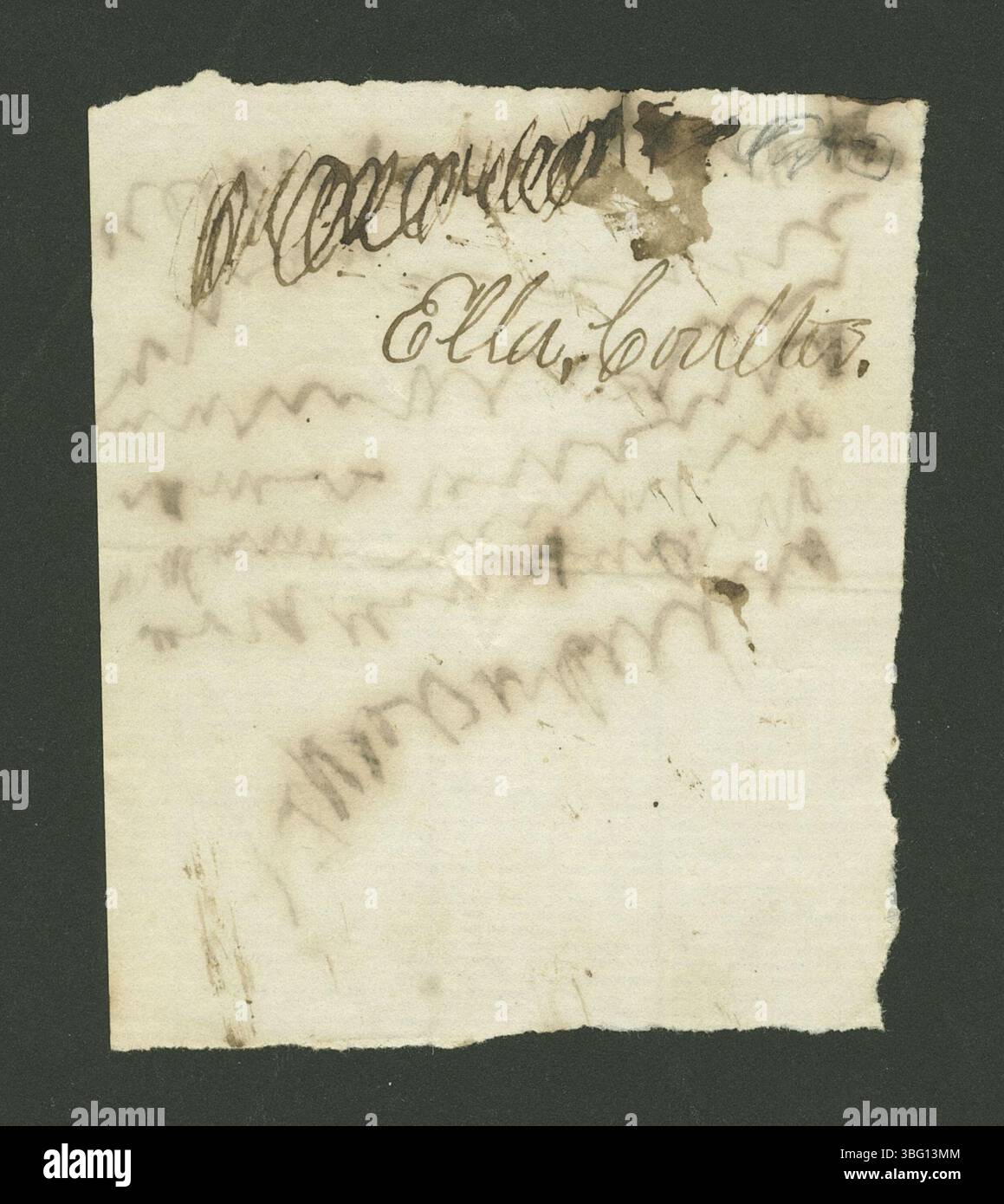 Der Brief von Frank Coulter an Edwin Brown vom 16. März 1862 beleuchtet die persönliche Interaktion während des Bürgerkriegs und bietet Einblicke in das Leben während dieser Zeit. Stockfoto