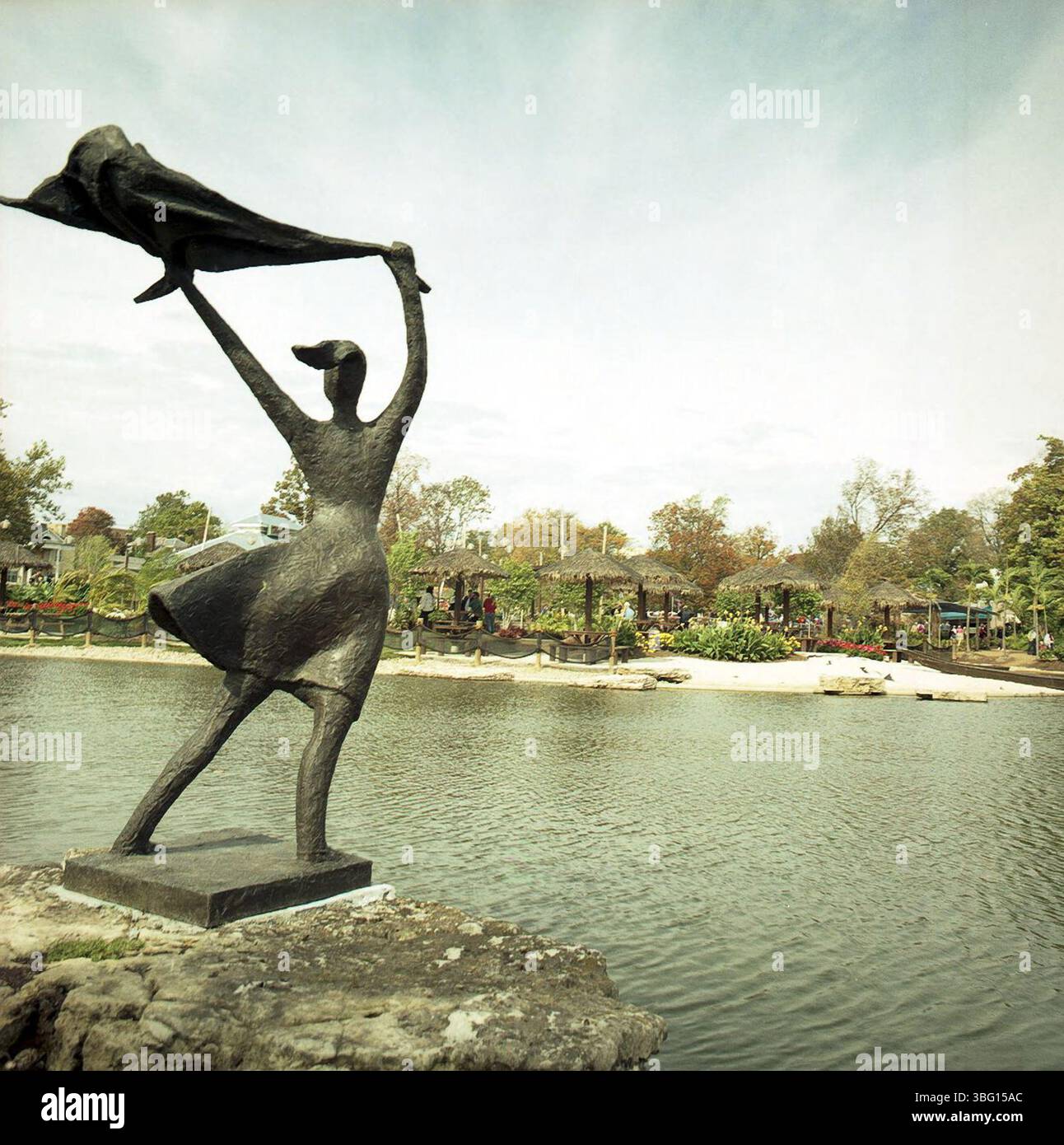 Die Ameriflora '92 Veranstaltung im Franklin Park, Ohio, zeigte eine Vielzahl von Blumenarten aus der ganzen Welt. Sie lief von April bis Oktober 1992 und feierte internationale Gartenbauleistungen. Stockfoto