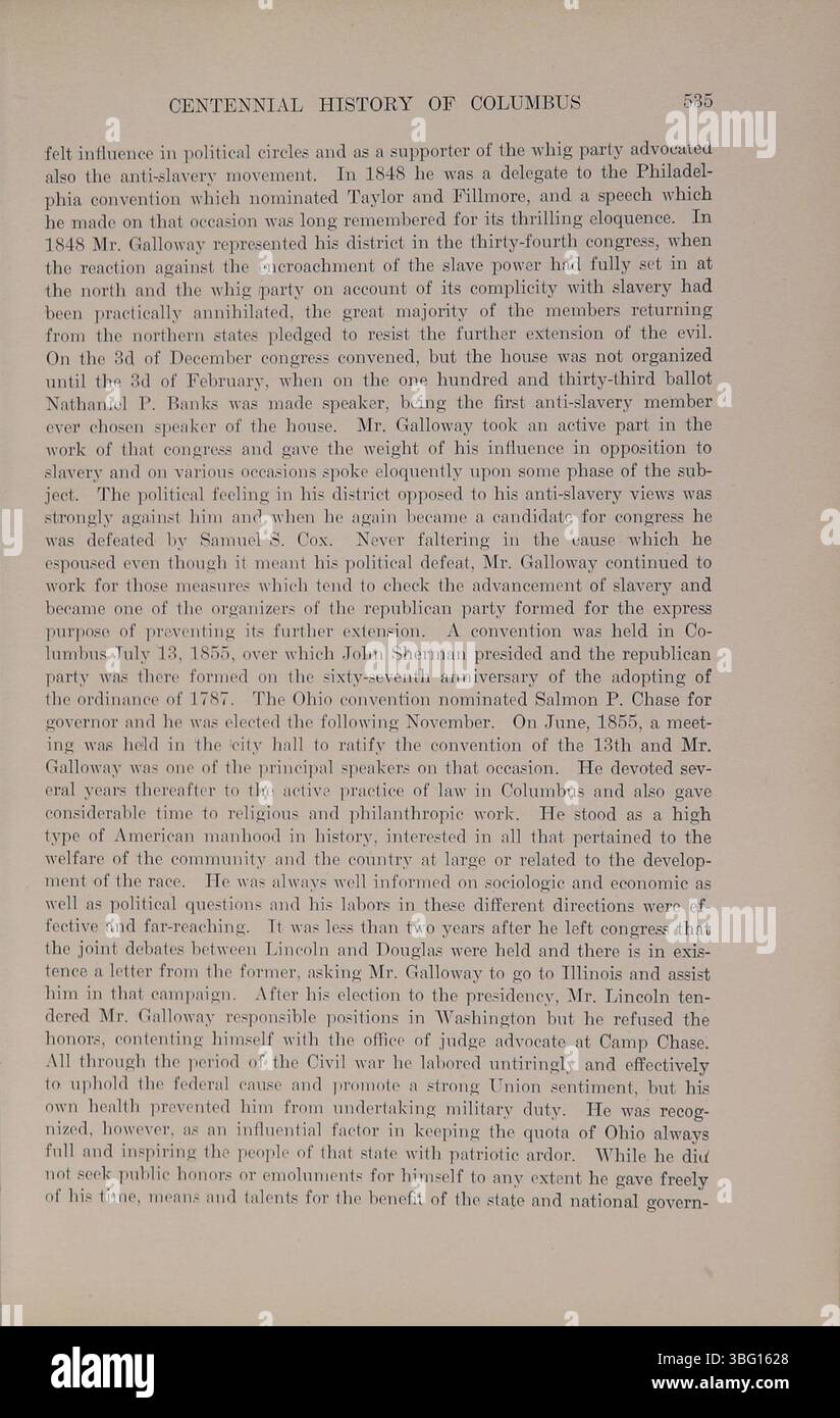 *Centennial History of Columbus and Franklin County, Ohio* von Taylor, 1909, beschreibt die regionale Geschichte Zentral-Ohio und umfasst die Entwicklung der Region, wichtige historische Meilensteine und die kulturelle Bedeutung von Columbus. Der Index in Band 1 enthält detaillierte Referenzen für beide Volumes. Stockfoto *Centennial History of Columbus and Franklin County, Ohio* von Taylor, 1909, beschreibt die regionale Geschichte Zentral-Ohio und umfasst die Entwicklung der Region, wichtige historische Meilensteine und die kulturelle Bedeutung von Columbus. Der Index in Band 1 enthält detaillierte Referenzen für beide Volumes. Stockfoto