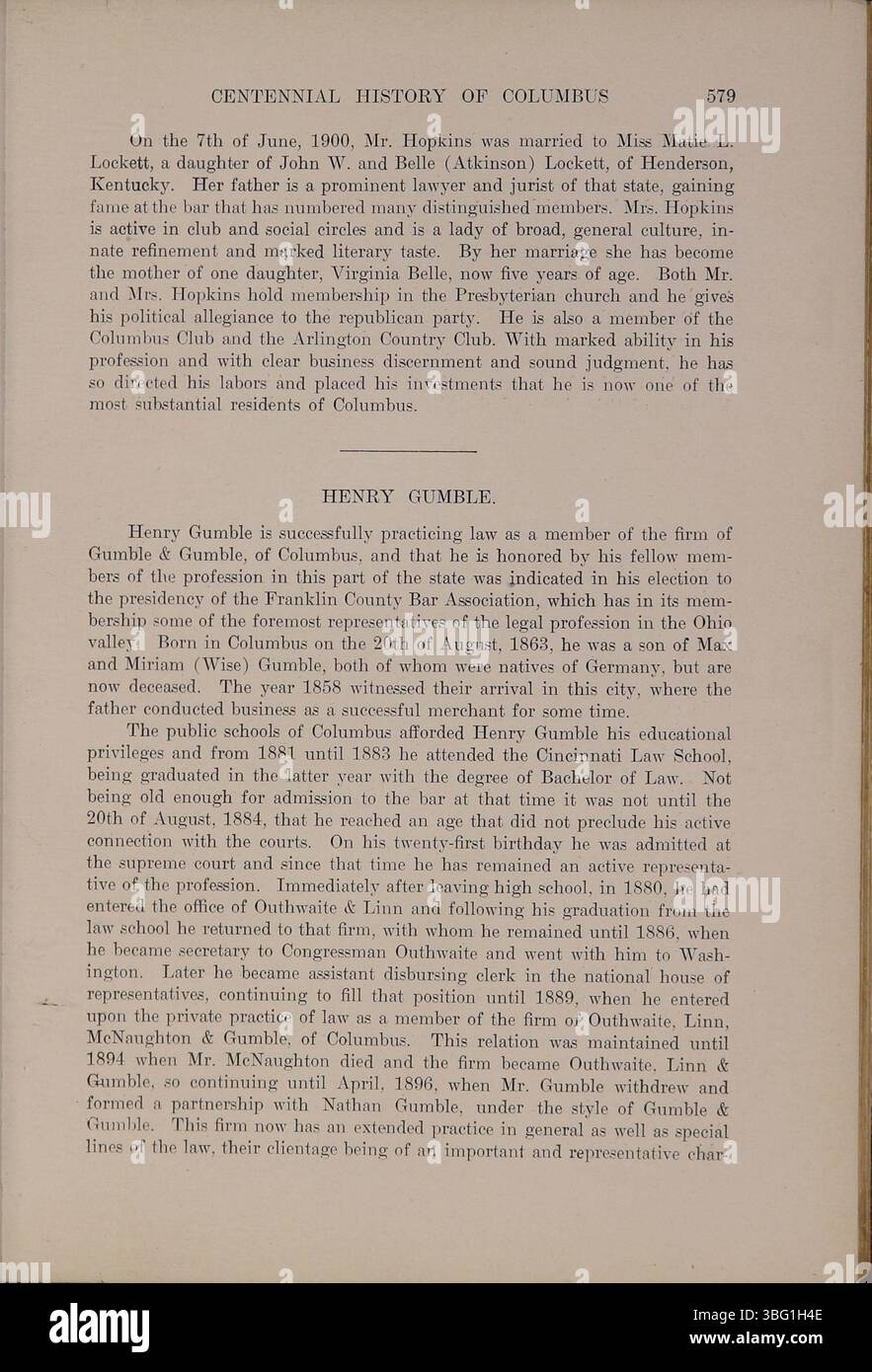 Band 2 von Taylors Centennial History of Columbus and Franklin County, Ohio, befasst sich mit der wirtschaftlichen, sozialen und politischen Geschichte von Central Ohio und bietet einen detaillierten Einblick in die Transformation der Region im Laufe der Zeit. Stockfoto Band 2 von Taylors Centennial History of Columbus and Franklin County, Ohio, befasst sich mit der wirtschaftlichen, sozialen und politischen Geschichte von Central Ohio und bietet einen detaillierten Einblick in die Transformation der Region im Laufe der Zeit. Stockfoto