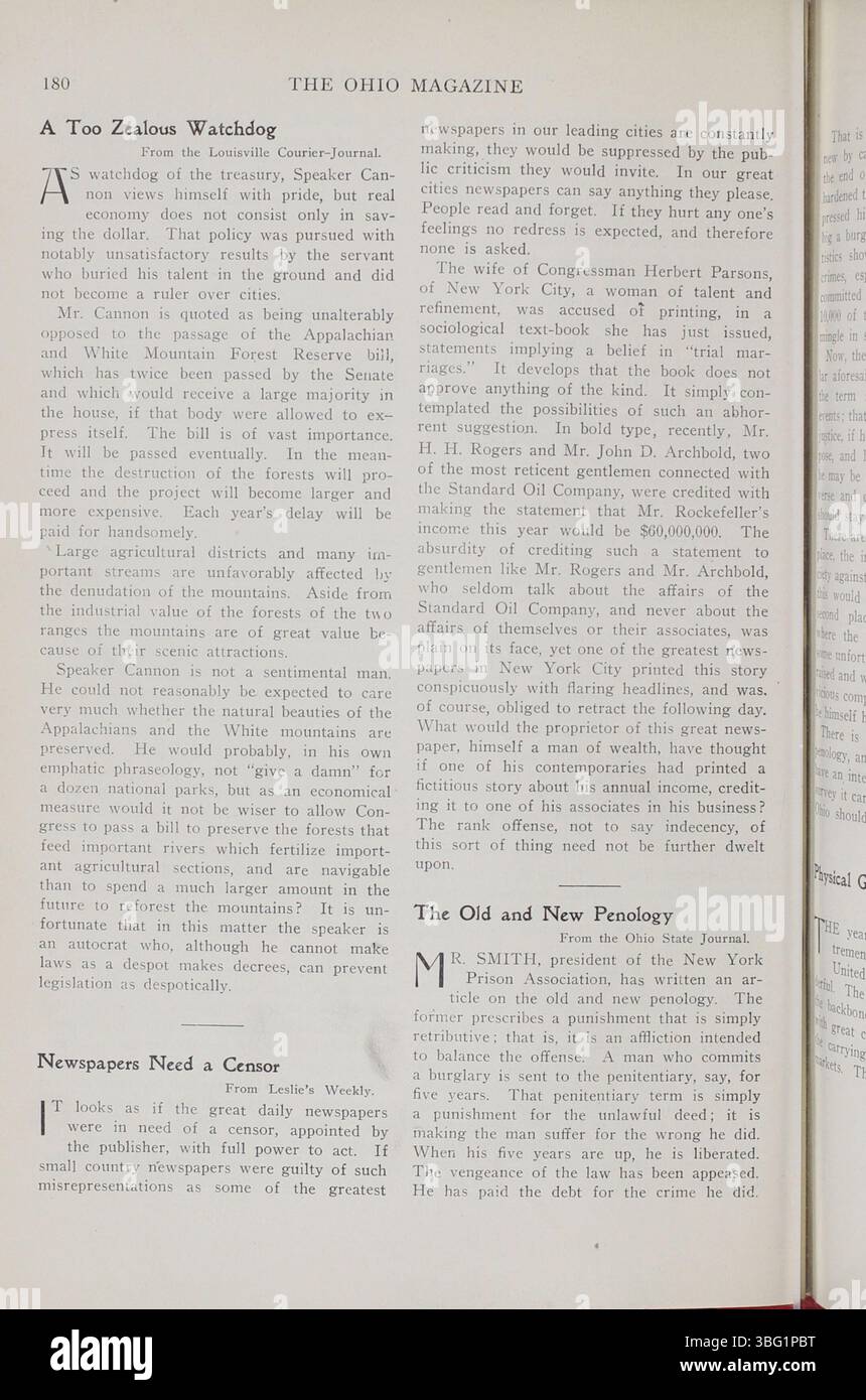 Das Ohio Illustrated Magazine aus dem Jahr 1907 befasste sich mit der Geschichte, der sozialen Entwicklung und dem kulturellen Fortschritt von Ohio. Das Magazin präsentierte die Entwicklung von Ohio sowohl im historischen als auch im zeitgenössischen Kontext und bot visuelle Darstellungen der Transformation des Staates in den frühen 1900er Jahren Stockfoto Das Ohio Illustrated Magazine aus dem Jahr 1907 befasste sich mit der Geschichte, der sozialen Entwicklung und dem kulturellen Fortschritt von Ohio. Das Magazin präsentierte die Entwicklung von Ohio sowohl im historischen als auch im zeitgenössischen Kontext und bot visuelle Darstellungen der Transformation des Staates in den frühen 1900er Jahren Stockfoto