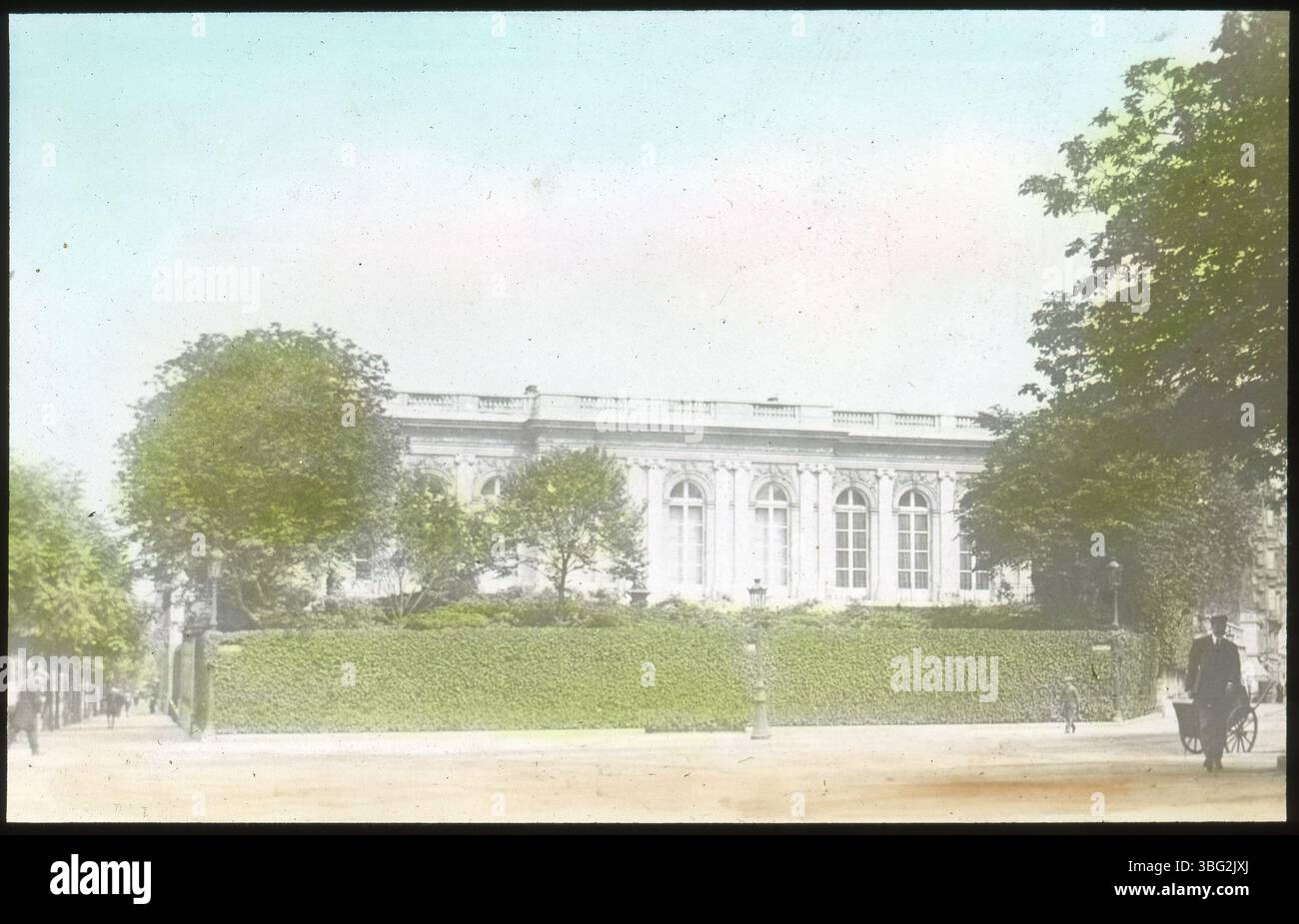 Das 1899 erbaute Palais Rose in Paris war einst die Residenz von Anna Gould, der Gräfin de Castellane. Die Familie Arras besuchte diese historische Residenz während ihrer Europatour 1913. Stockfoto