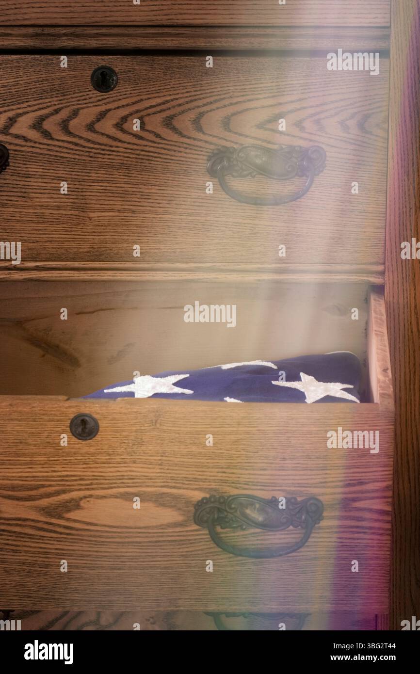 Amerikanische Flagge. Veteranentag, Memorial Day. Stockfoto