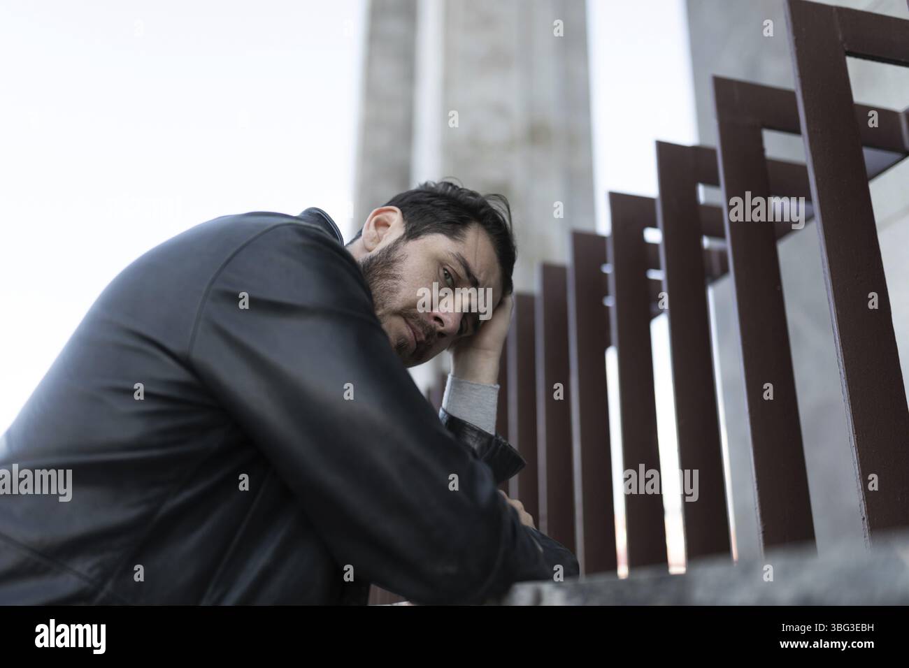 Frustration des europaeischen mittelalters Stockfoto