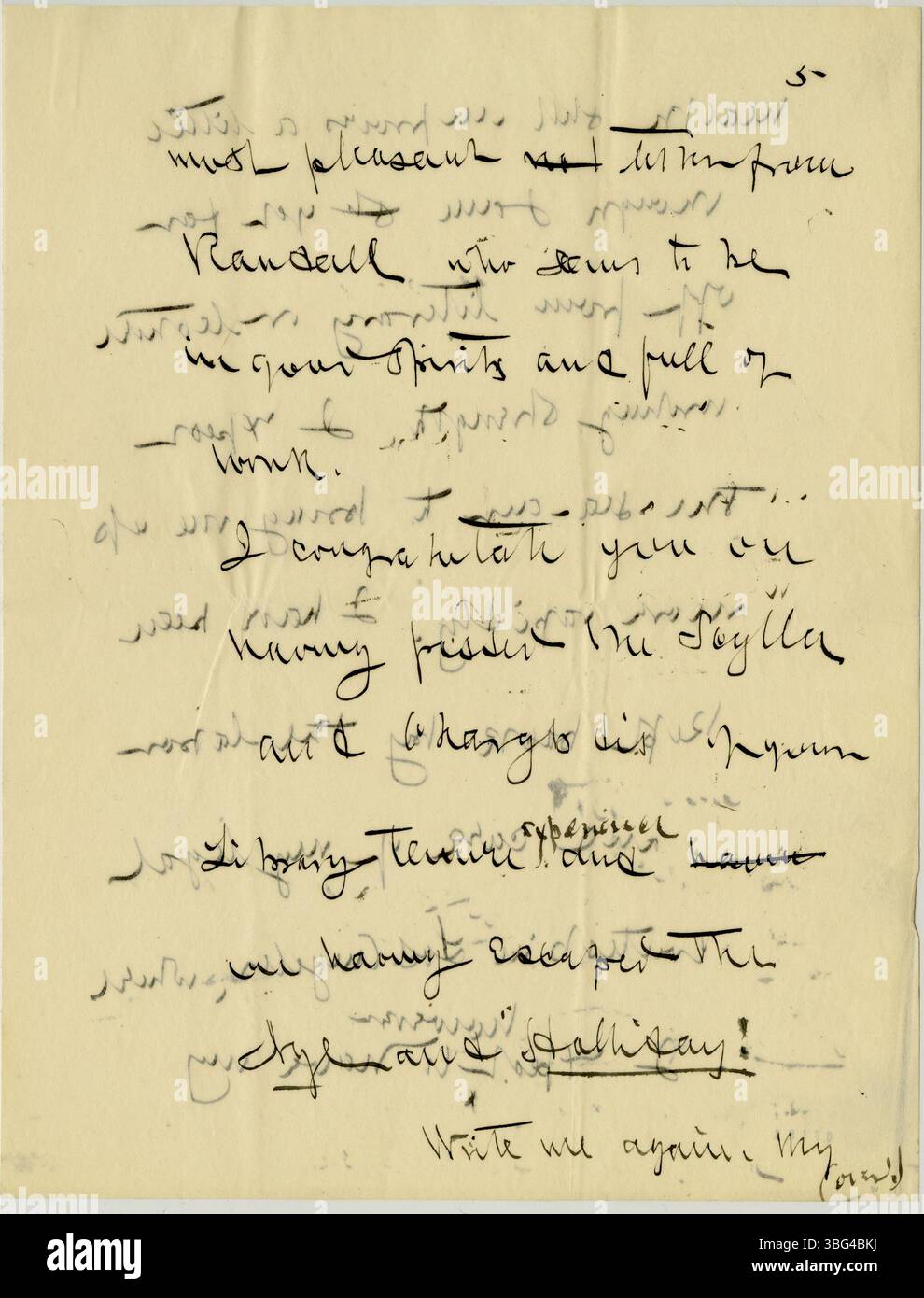 Dieser Brief von Armstrong an Galbreath vom 18. Juli 1906 befasst sich mit einer finanziellen Angelegenheit und reflektiert Armstrongs Leben in Kalifornien. Armstrong ist bekannt für seine Arbeit als Generalinspektor der US-Konsulate und als Sozialreformer und bietet durch seine Korrespondenz historischen Kontext. Stockfoto Dieser Brief von Armstrong an Galbreath vom 18. Juli 1906 befasst sich mit einer finanziellen Angelegenheit und reflektiert Armstrongs Leben in Kalifornien. Armstrong ist bekannt für seine Arbeit als Generalinspektor der US-Konsulate und als Sozialreformer und bietet durch seine Korrespondenz historischen Kontext. Stockfoto