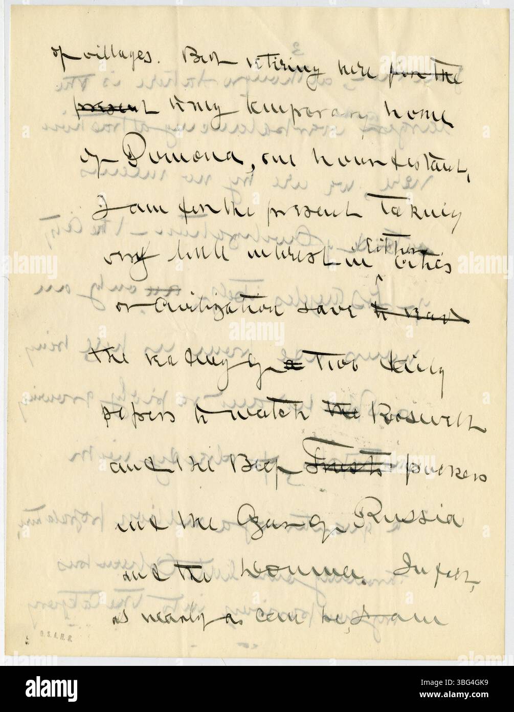 Ein Brief von William Jackson Armstrong an Charles B. Galbreath vom 13. Juni 1906. Geschrieben aus Pomona, Kalifornien, reflektiert Armstrong seine Aufenthalte in verschiedenen südkalifornischen Residenzen, teilt seine Ansichten über den Staat und erkundigt sich nach Menschen in Columbus. Armstrong war Historiker, politischer Aktivist, Dozent und ehemaliger Generalinspektor der US-Konsulate. Zu dieser Zeit lebte er in Kalifornien. Stockfoto Ein Brief von William Jackson Armstrong an Charles B. Galbreath vom 13. Juni 1906. Geschrieben aus Pomona, Kalifornien, reflektiert Armstrong seine Aufenthalte in verschiedenen südkalifornischen Residenzen, teilt seine Ansichten über den Staat und erkundigt sich nach Menschen in Columbus. Armstrong war Historiker, politischer Aktivist, Dozent und ehemaliger Generalinspektor der US-Konsulate. Zu dieser Zeit lebte er in Kalifornien. Stockfoto