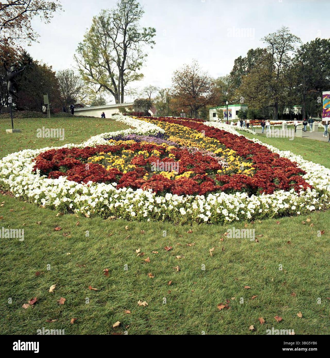 Die Ameriflora '92 war eine internationale Gartenbauausstellung, die vom 20. April bis 12. Oktober 1992 im Franklin Park stattfand und Blumen- und Gartendesigns aus aller Welt zeigte. Stockfoto