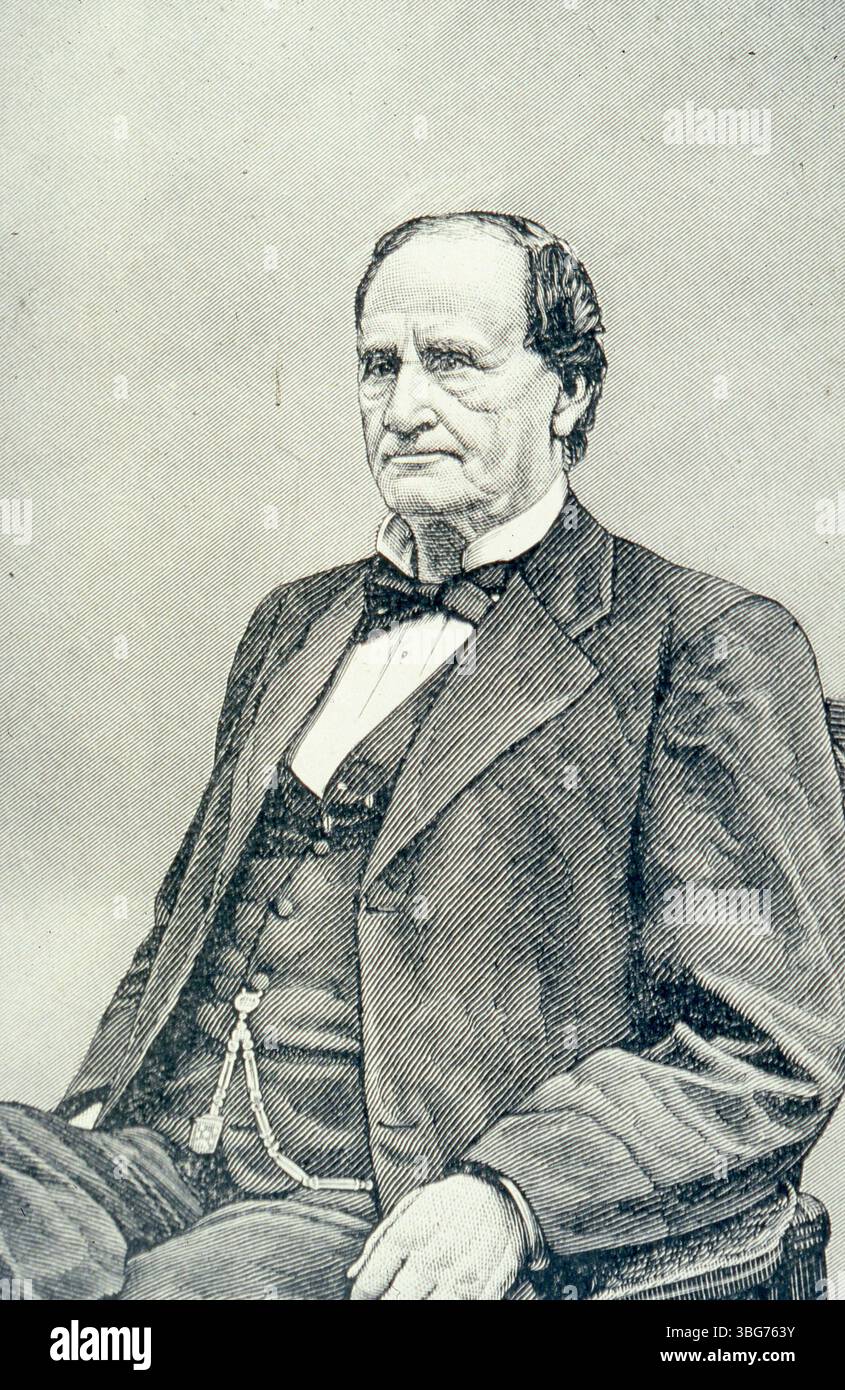 David Taylor (1801–1889) ließ sich um 1816 in Truro Township nieder und begann 1821 mit dem Export von Viehbestand. Er war Gründer der Franklin County Agricultural Society, deren Präsident er 1857-58 und 1870 war. Taylor kaufte 1850 4.000 Acres in Jefferson Township und war von 1861 bis 1866 Schatzmeister des Landwirtschaftsausschusses. Er war mit Nancy Purdy Nelson und später mit Margaret Livingston verheiratet. Stockfoto