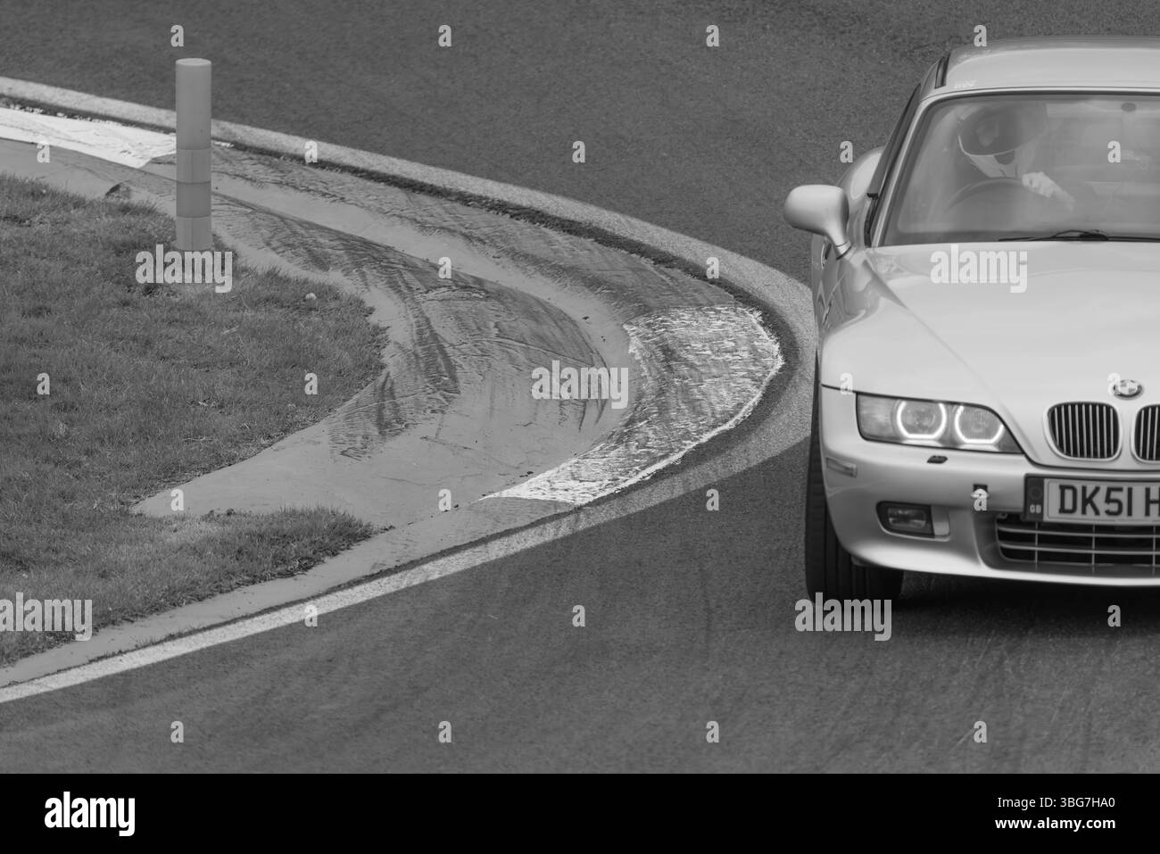 Z3, BMW, bayerischer Automobilhersteller, Roadster, 3Ltr., 2 Sitzer, 2 Türer, 2001, Built America, South Carolina, Werk, Spartanburg, Renntag Cadwell Park. Stockfoto