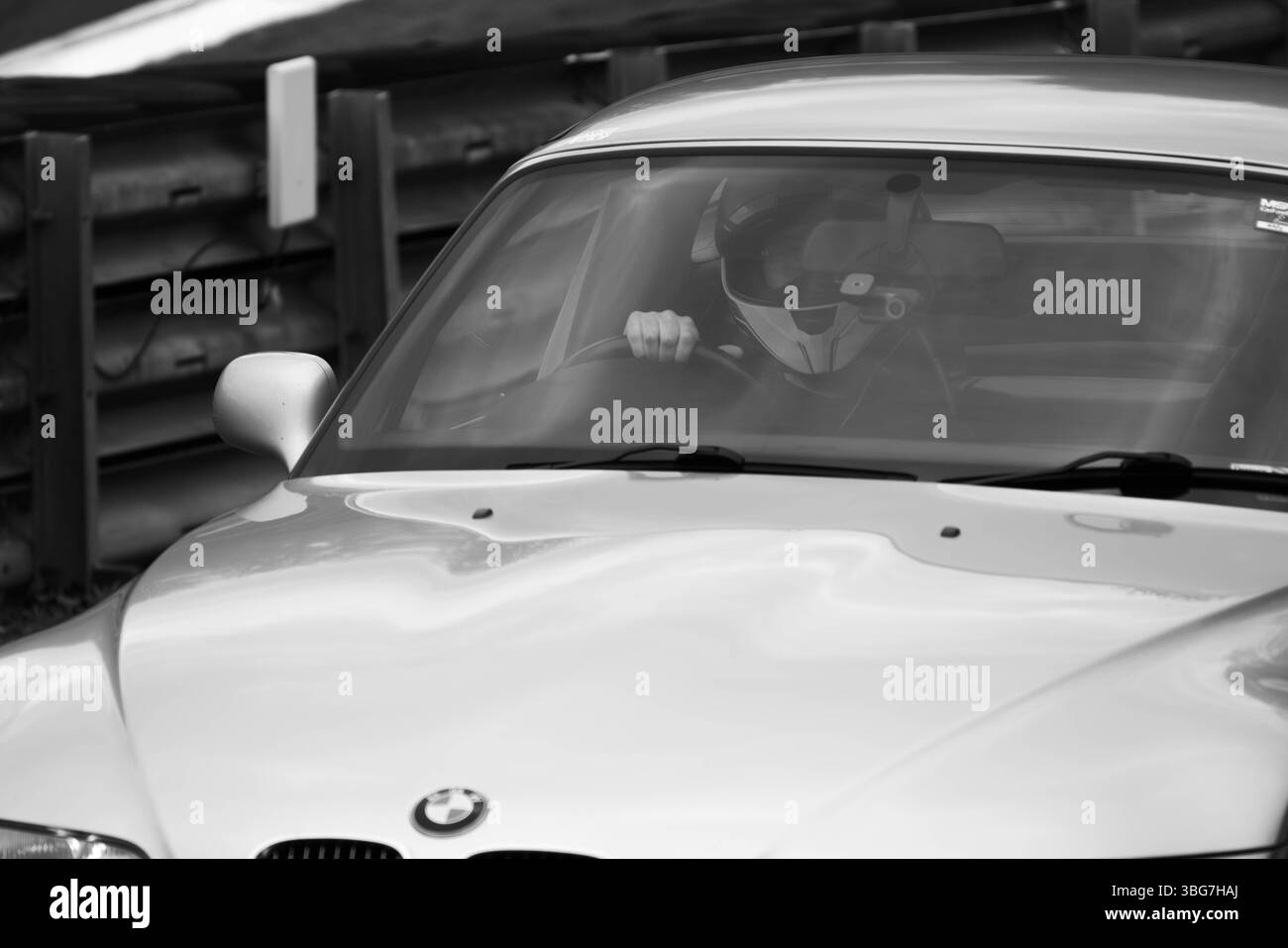 Z3, BMW, bayerischer Automobilhersteller, Roadster, 3Ltr., 2 Sitzer, 2 Türer, 2001, Built America, South Carolina, Werk, Spartanburg, Renntag Cadwell Park. Stockfoto