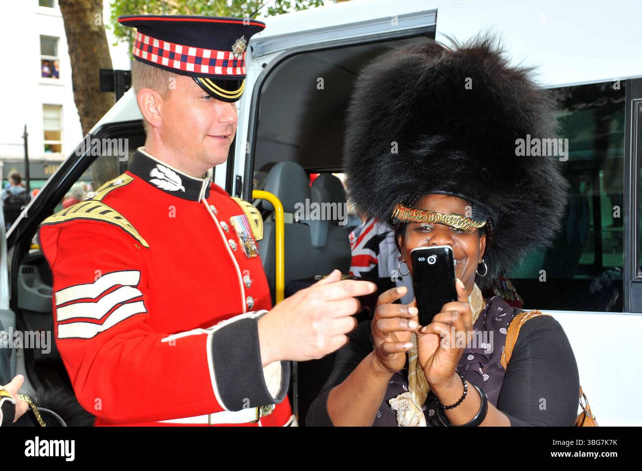 Atmosphäre bei der Olympic Celebration Parade 2012 in London - 10. September 2012 Stockfoto