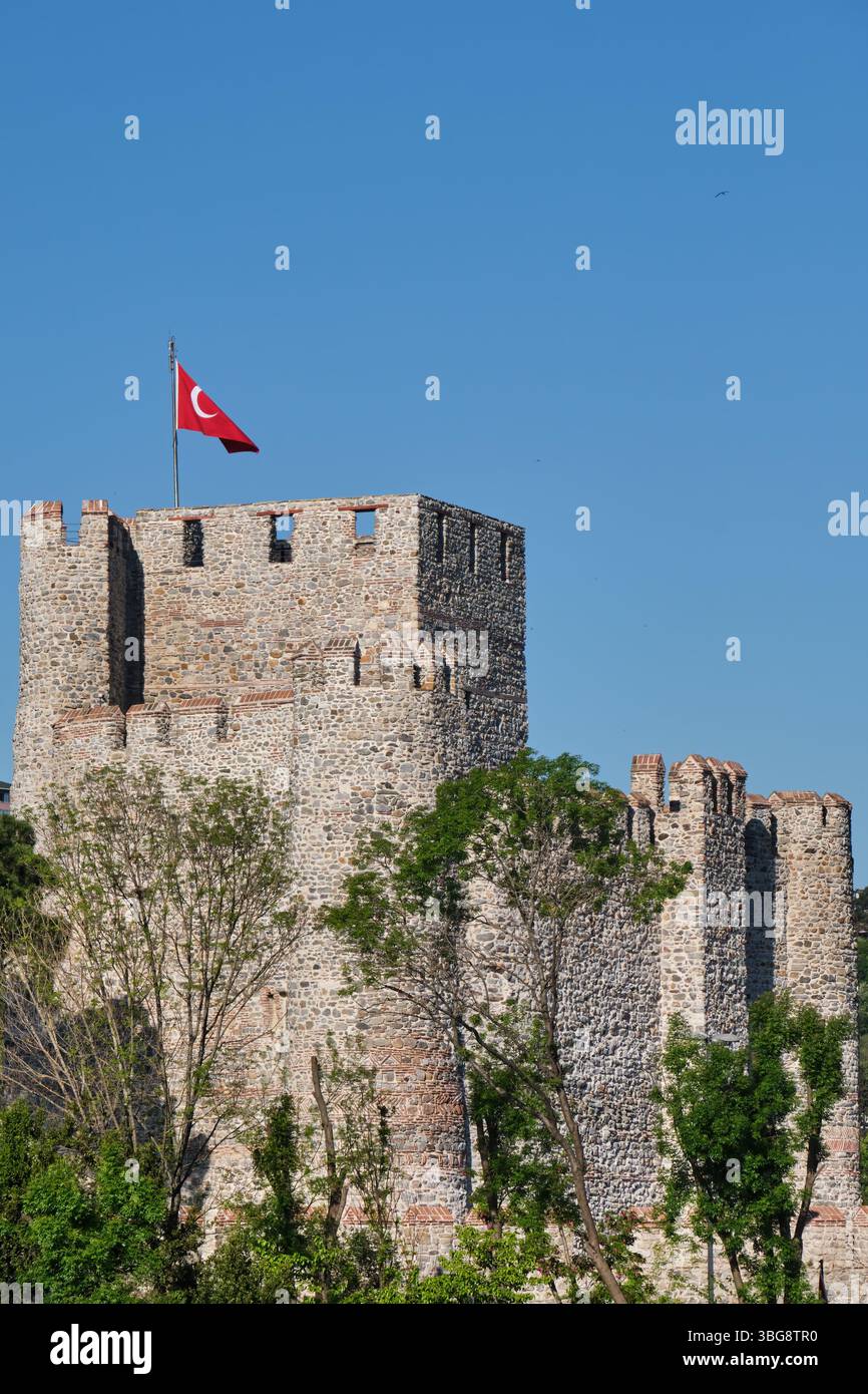 Detail Aus Anadolu Hisari (Anatolische Festung), Istanbul, Türkei Stockfoto