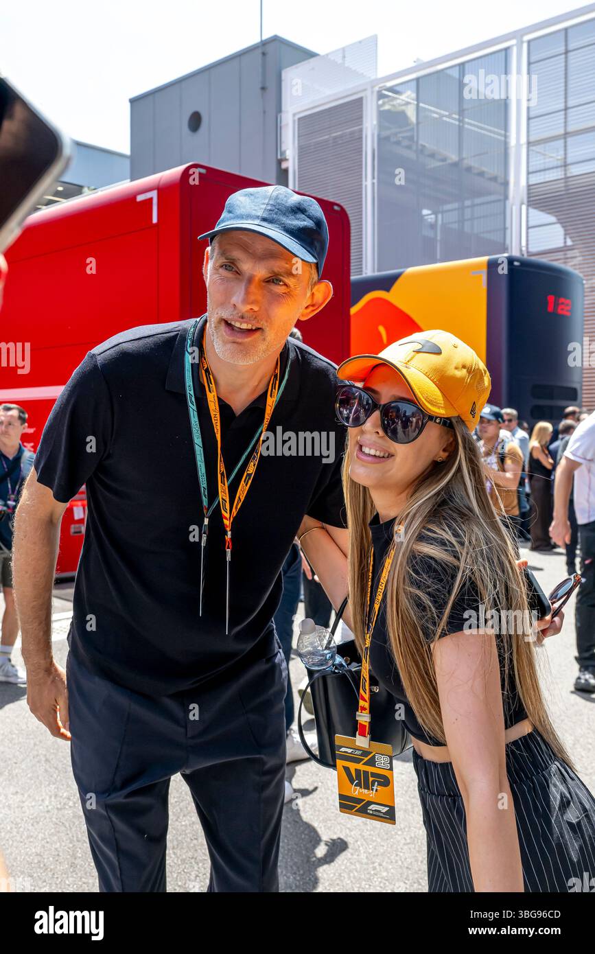 Montmelo, Spanien, 1. Juni 2025, Thomas Tuchel, Fußballspieler beim Großen Preis von Spanien 2025, der in Montmelo, Spanien stattfindet. Quelle: Michael Potts/Alamy Live News Stockfoto