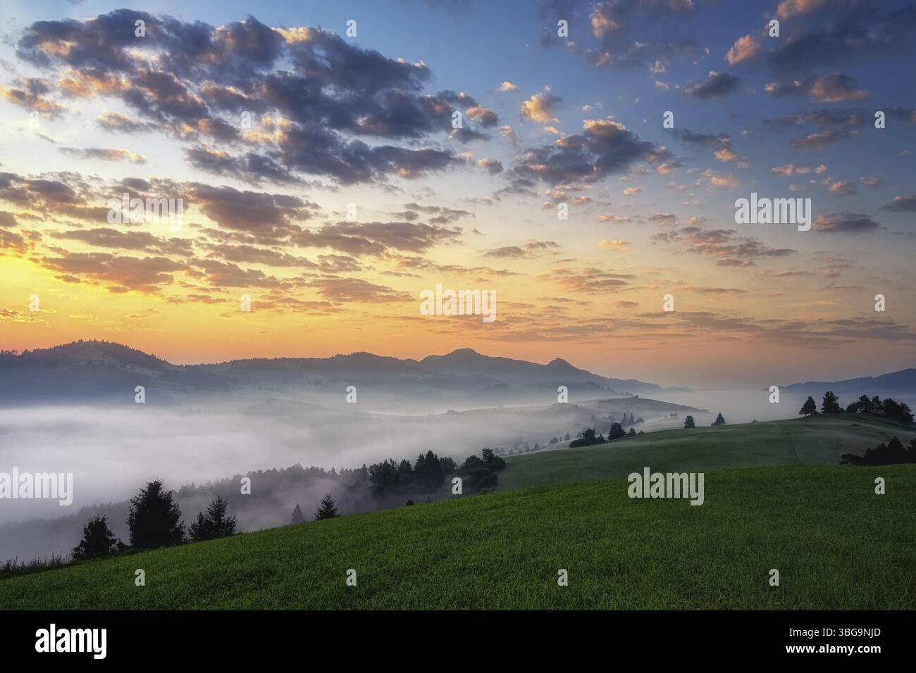 Wunderschöne slowakische unberührte Natur, ein wunderbares Ziel für Urlaub und Entspannung Stockfoto