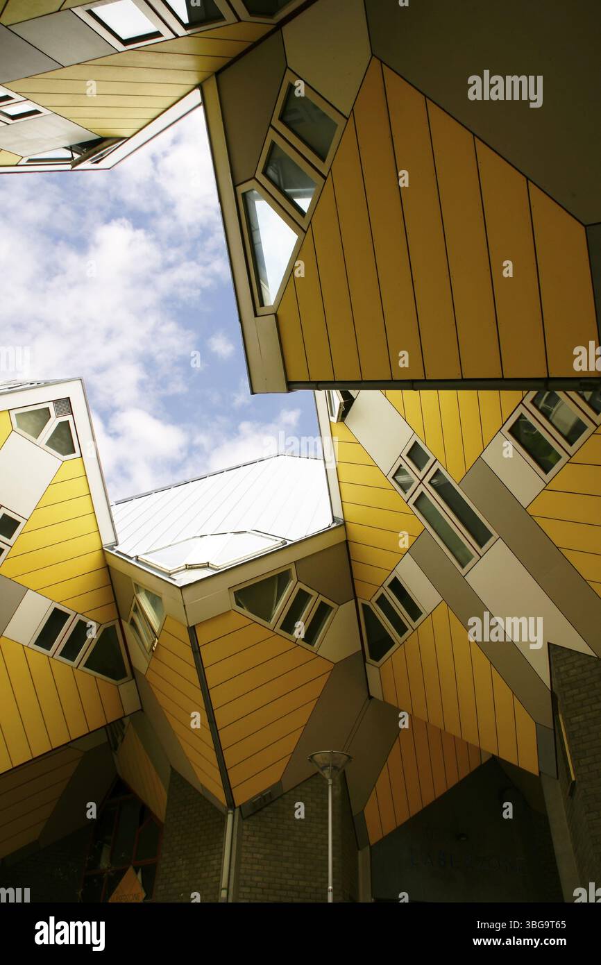 Cube Häuser in Rotterdam, Niederlande Stockfoto