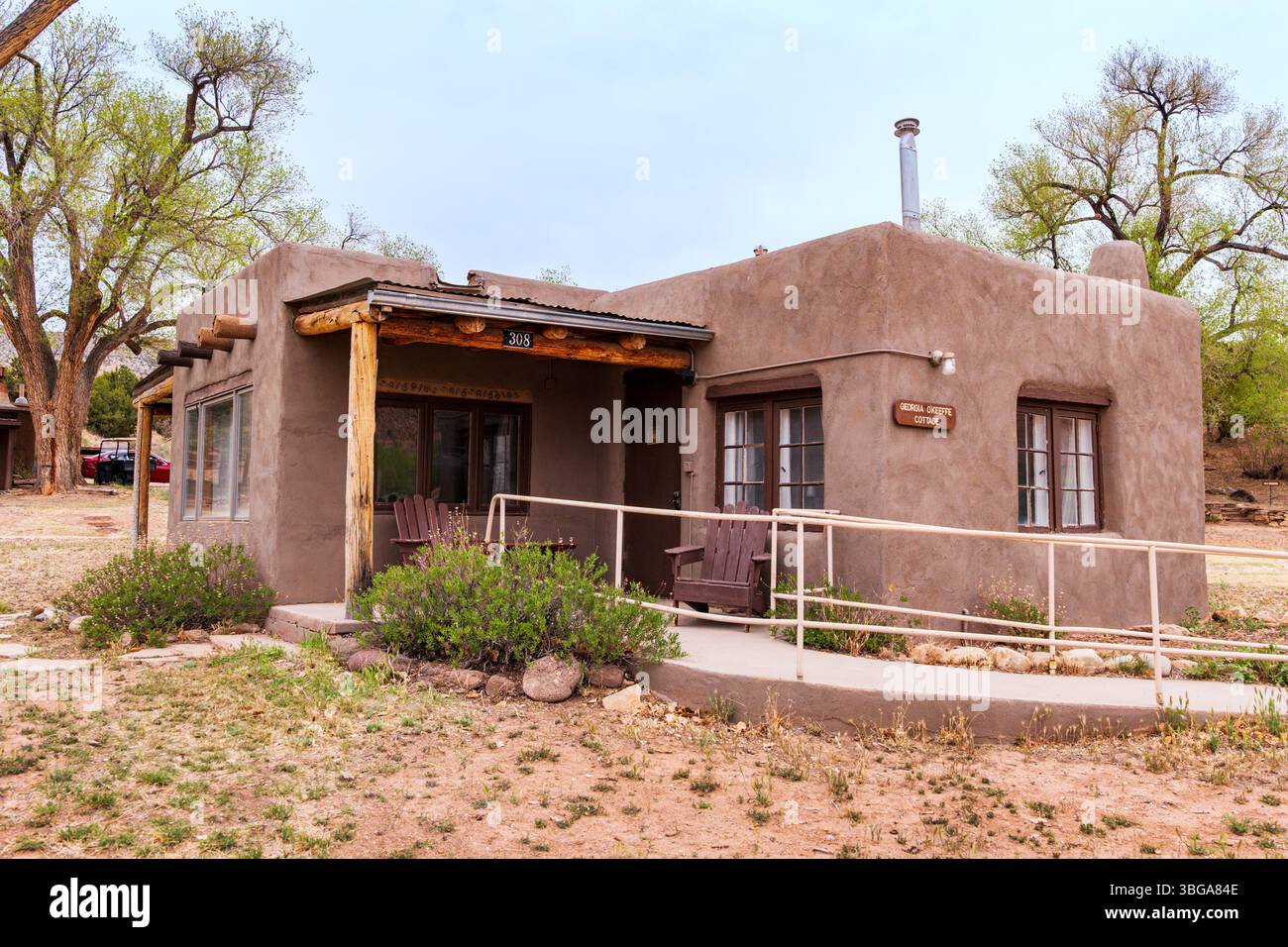 Georgia O'Keefe Cottage; Ghost Ranch; Abiquiu; New Mexico; USA Stockfoto