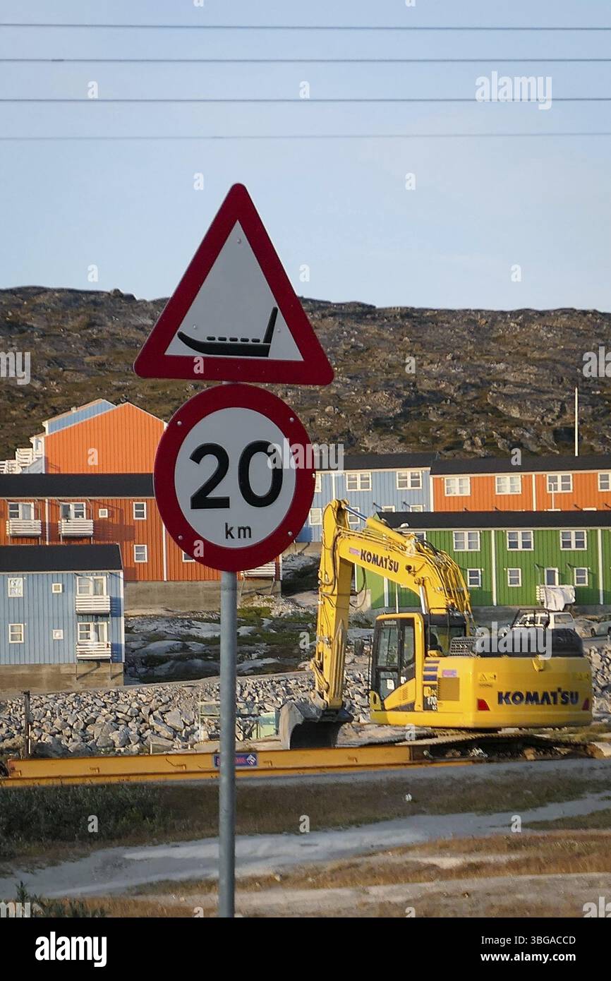 Grönland Ilulissat Gletscher am Fjord Disco Bay West Grönland Stockfoto