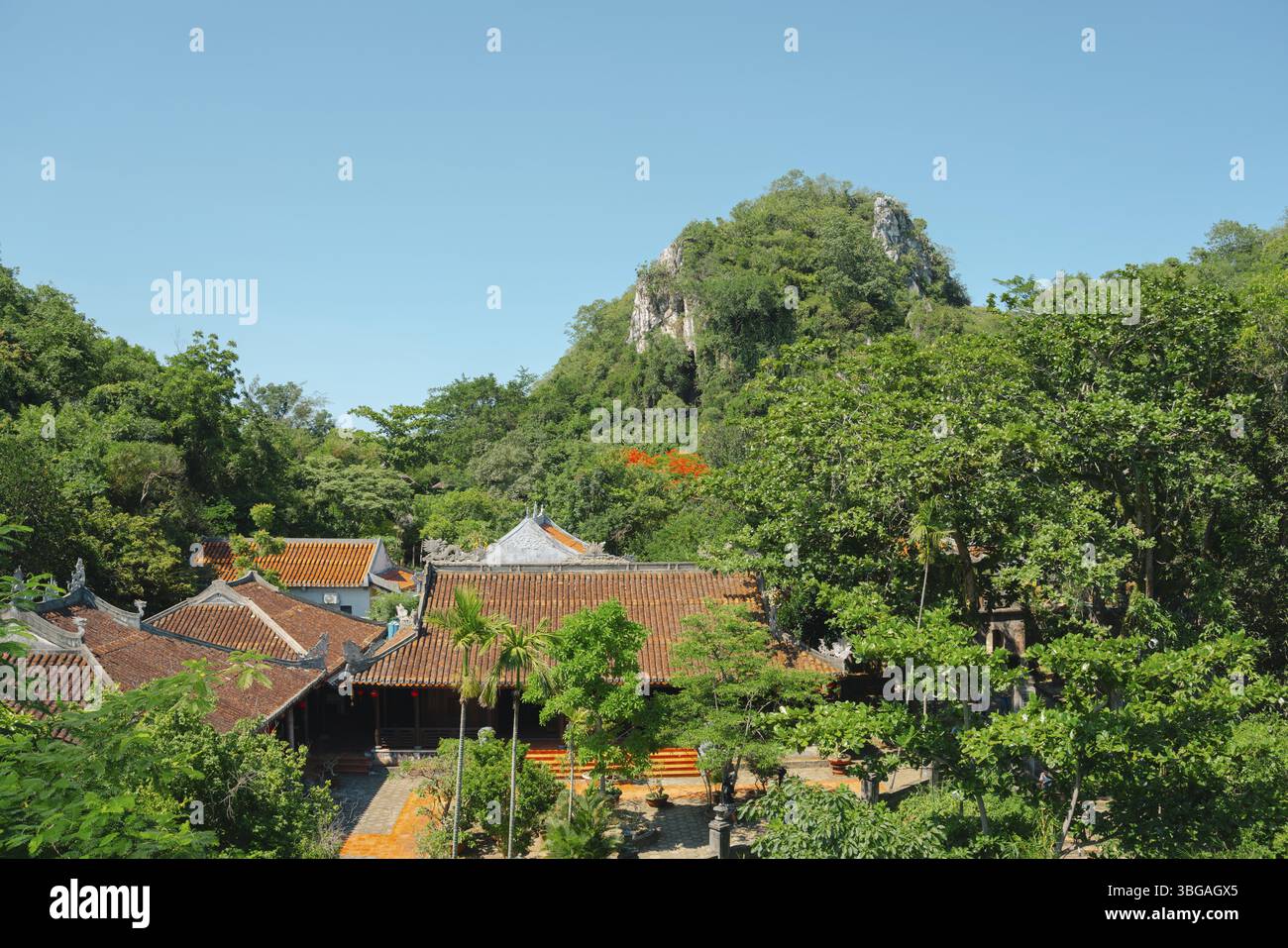 Blick auf den Marmorbergtempel in da Nang, Vietnam, Asien Stockfoto