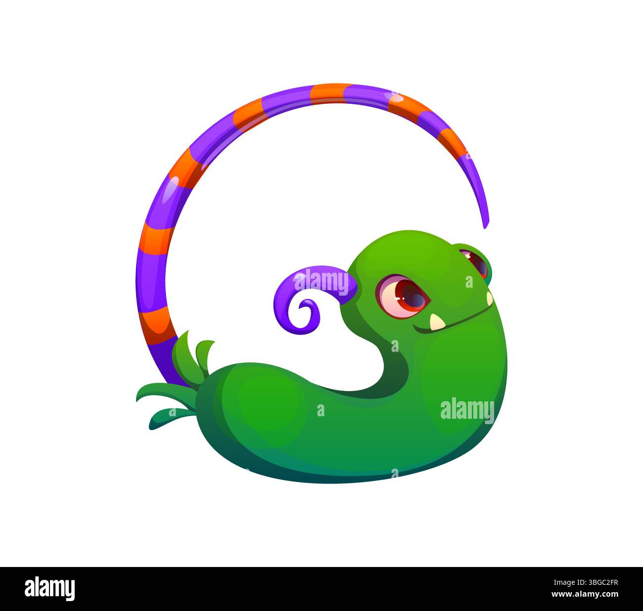 Bizarrer Monster Charakter Zeichentrick Schriftart Buchstabe G. Halloween Monster Charakter Typ Buchstabe, gruselige Fantasy Kreatur Vektor Englisch Alphabet Zeichen. Bugaboo, bogle Personage Kinder ABC Schriftzeichen Symbol Stock Vektor