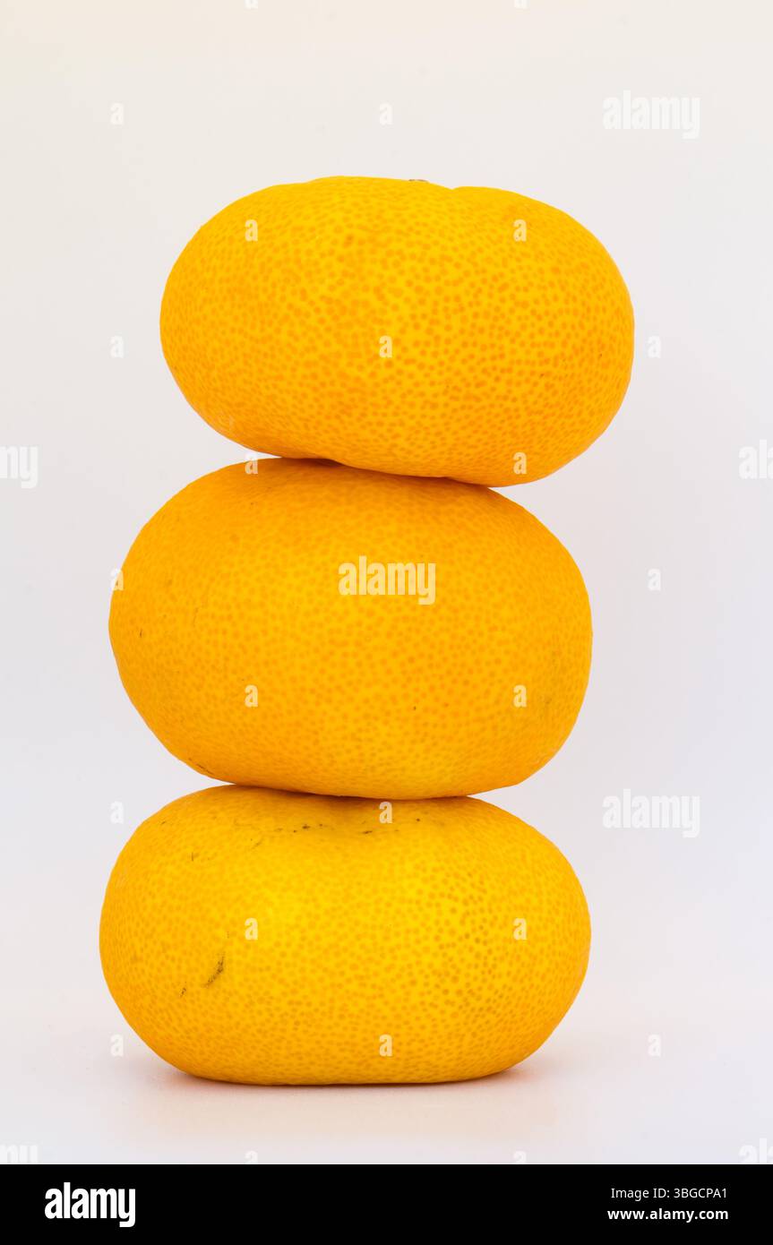 Fotografie von Früchten mit weißem Hintergrund Stockfoto