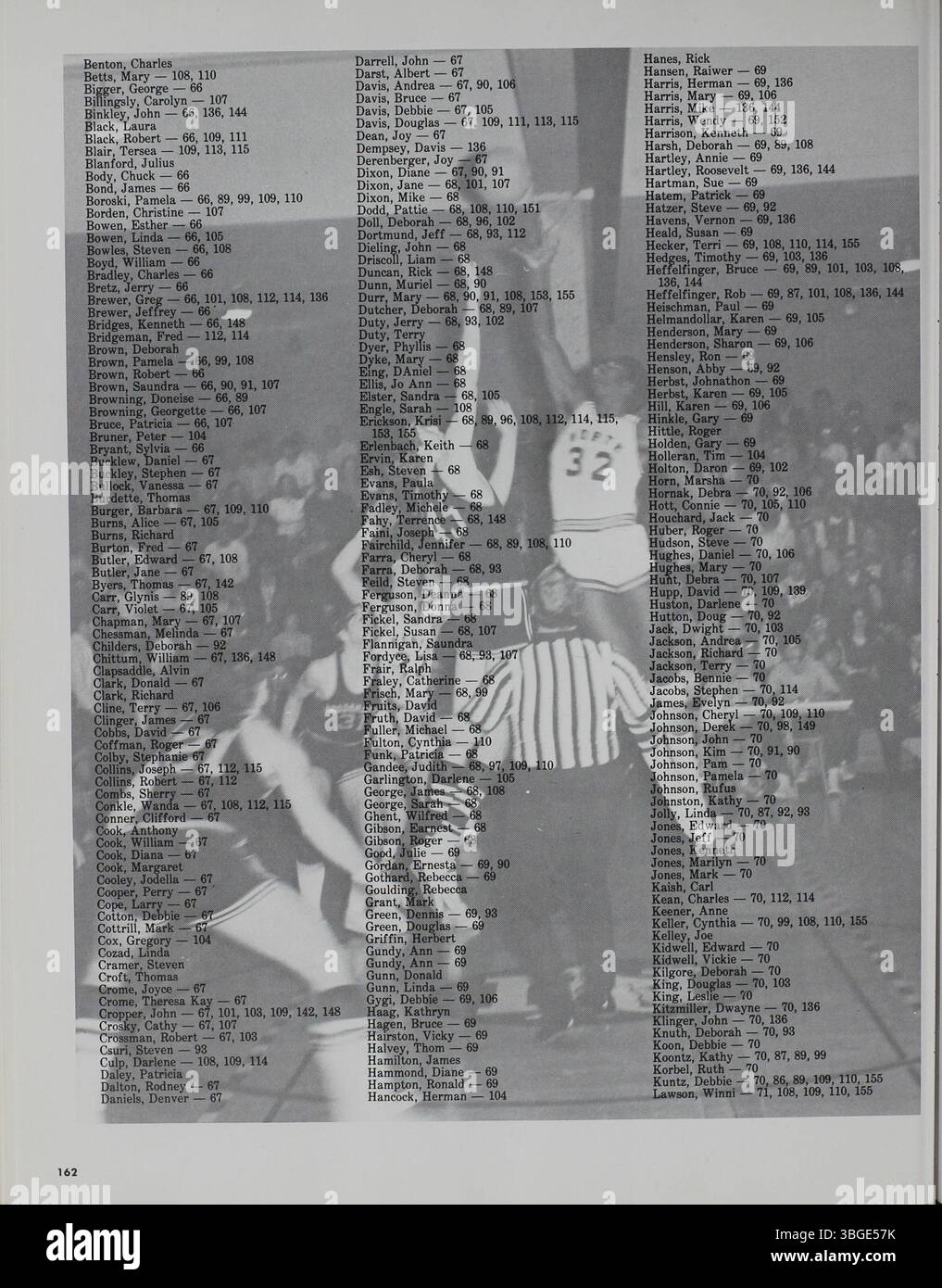 Das Jahrbuch „Memory Book“ von 1972 erfasst die Architektur- und Bildungsgeschichte der North High School und betont die Veränderungen, die im Laufe der Zeit vorgenommen wurden, vom 1893 von Frank L. Packard entworfenen Gebäude bis zu seinem Ersatz im Jahr 1924. Die Schule wurde 1979 geschlossen und später als Columbus International High School wieder eröffnet. Stockfoto