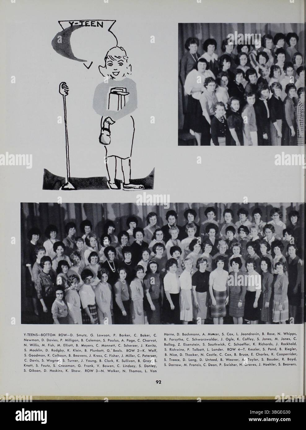 Das „Memory Book“ Jahrbuch 1962 erinnert an die Geschichte der North High School. Das 1893 erbaute Gebäude wurde von Frank L. Packard entworfen. 1924 wurde eine neue Schule gebaut, die 1979 geschlossen und 2012 als Columbus International High School wieder eröffnet wurde. Stockfoto