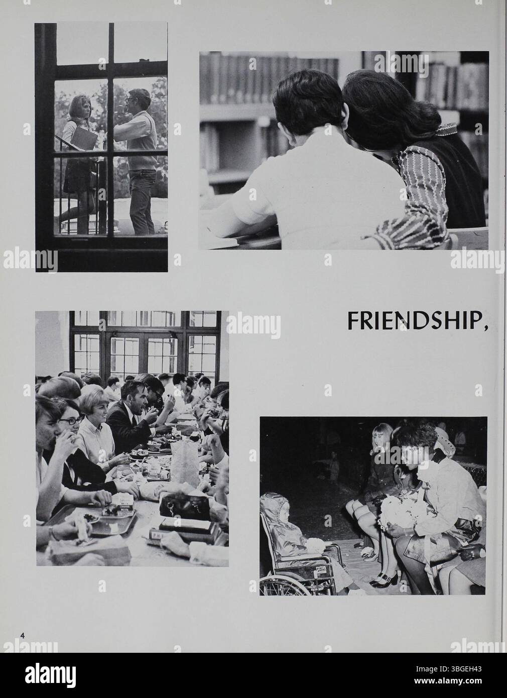 Das Jahrbuch 1970 mit dem Titel „Memory Book“ beleuchtet die reiche Geschichte der North High School. Charles D. Everett war ab 1893 über 35 Jahre als Principal tätig. Das erste Gebäude, das von Frank L. Packard im romanischen Stil entworfen wurde, wurde 1893 an der 100 West 4th Avenue fertiggestellt. Dieses Gebäude wurde 1924 durch ein neues Gebäude an der 100 East Arcadia Avenue ersetzt. Die Schule wurde 1979 geschlossen, aber 2012 als Columbus International High School wieder eröffnet. Stockfoto