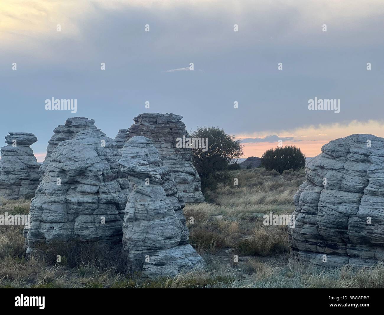 Sonnenuntergang in den Bergen, Rocky Mountains, Colorado, USA - Smartphone-aufgenommenes Stockfoto
