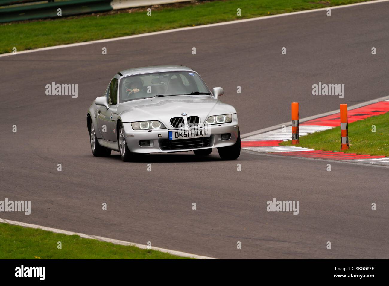 Z3, BMW, bayerischer Automobilhersteller, Roadster, 3Ltr., 2 Sitzer, 2 Türer, 2001, Built America, South Carolina, Werk, Spartanburg, Renntag Cadwell Park. Stockfoto