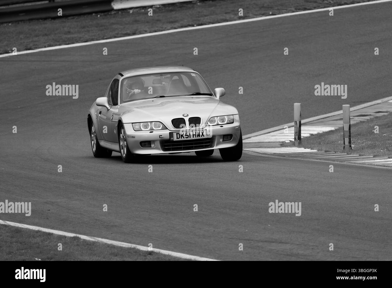 Z3, BMW, bayerischer Automobilhersteller, Roadster, 3Ltr., 2 Sitzer, 2 Türer, 2001, Built America, South Carolina, Werk, Spartanburg, Renntag Cadwell Park. Stockfoto