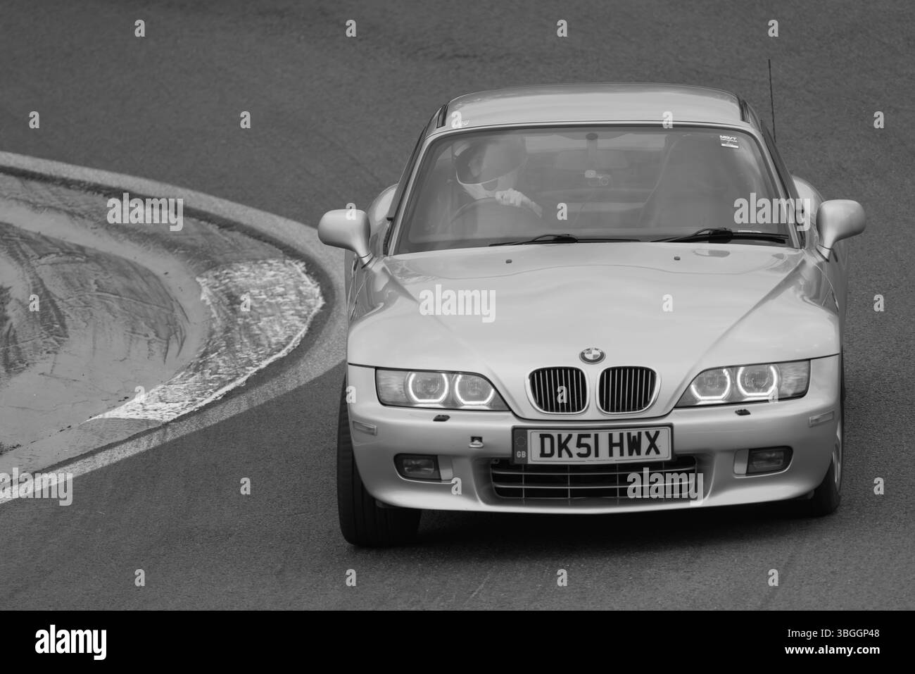 Z3, BMW, bayerischer Automobilhersteller, Roadster, 3Ltr., 2 Sitzer, 2 Türer, 2001, Built America, South Carolina, Werk, Spartanburg, Renntag Cadwell Park. Stockfoto