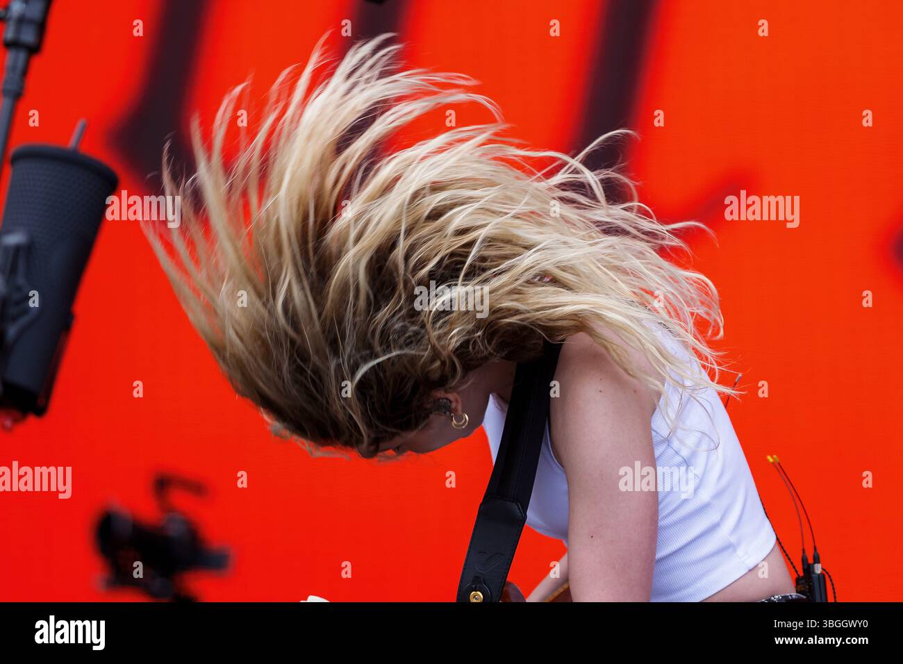 Norje, Schweden, 5. Juni 2025 THE WARNING (MX) Performing beim Sweden Rock Festival Credit: PEO Moller/Alamy Live News Stockfoto
