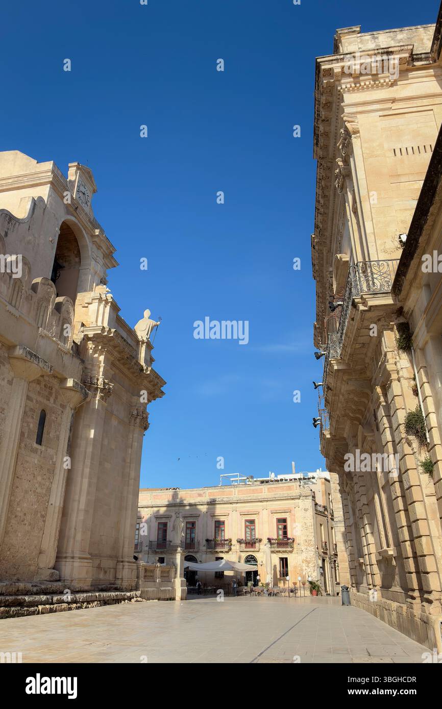 Piazza Minerva in Ortigia, Sizilien Stockfoto