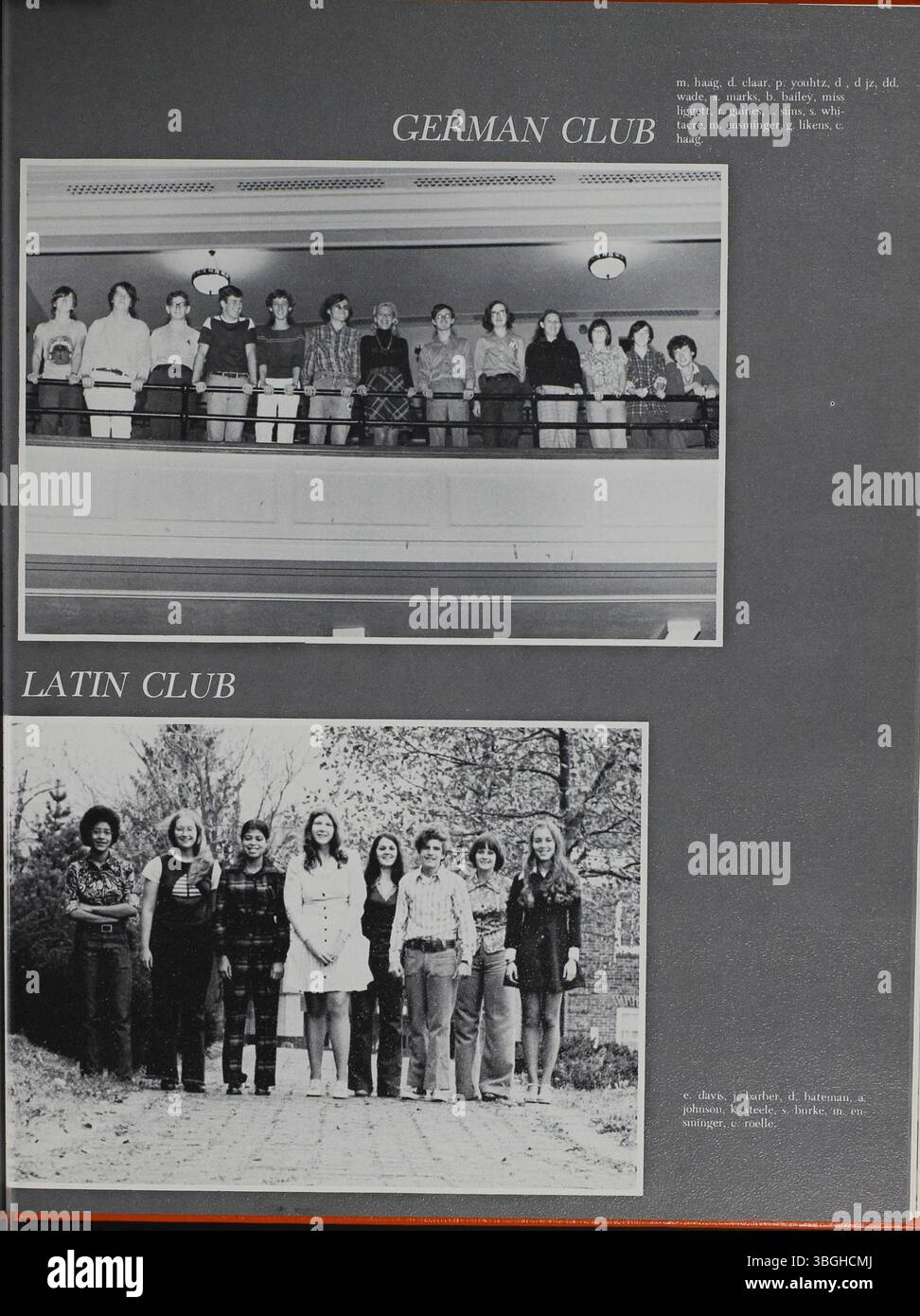 Das Jahrbuch der North High School enthält eine Geschichte der Entwicklung der Schule seit ihrer Gründung im Jahr 1893. Es hebt das originale Gebäude aus dem romanischen Revival hervor und wurde 1924 ersetzt. Die Schule wurde 1979 geschlossen und 2012 als Columbus International High School wieder eröffnet. Stockfoto