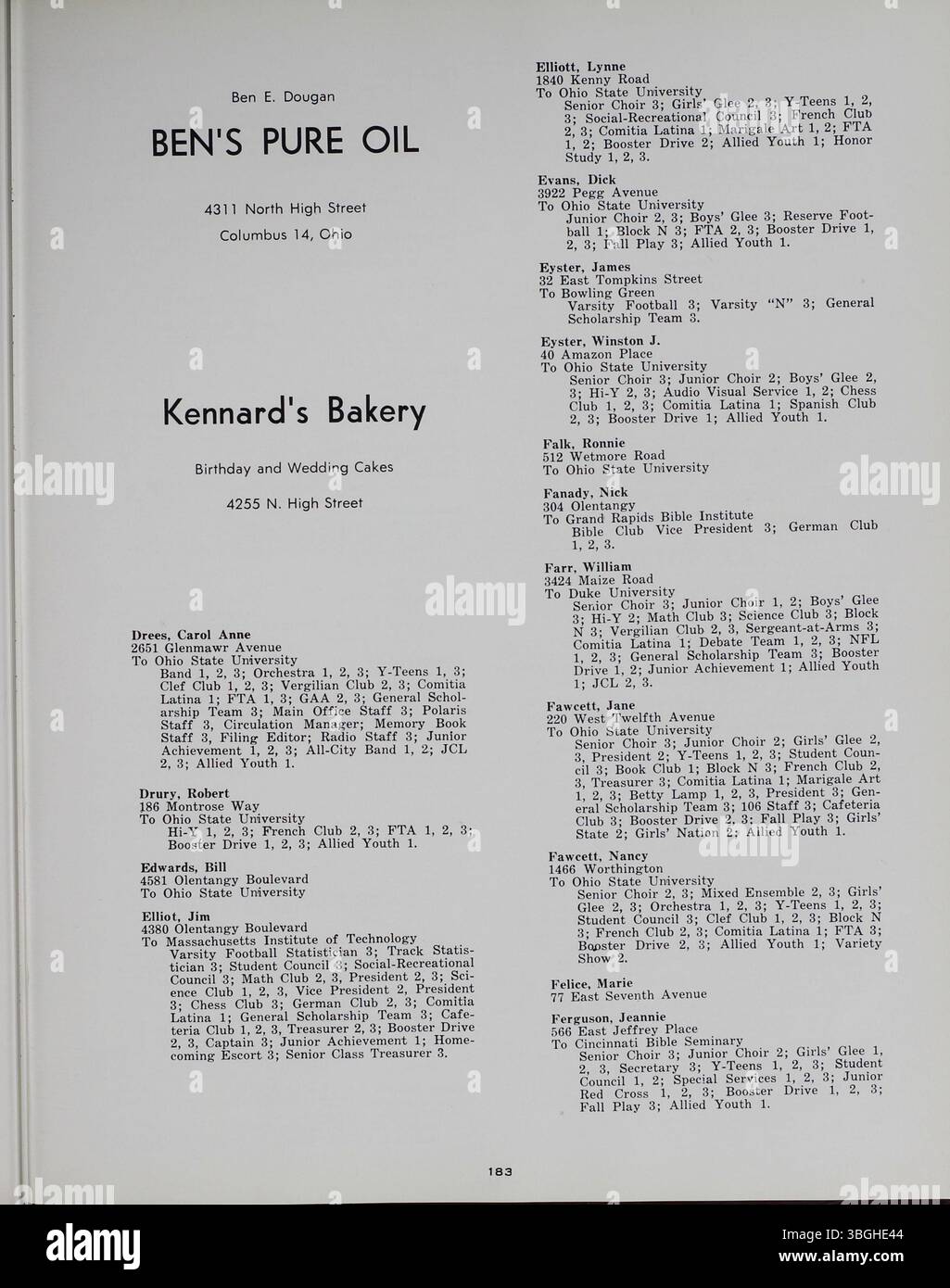 Die North High School wurde 1893 gegründet und von Frank L. Packard entworfen und war ursprünglich in einem Gebäude im romanischen Stil untergebracht. Das Gebäude wurde 1924 ersetzt. Sie wurde 1979 geschlossen, aber 2012 wieder als Columbus International High School eröffnet, die den Klassen 7 bis 12 dient. Stockfoto