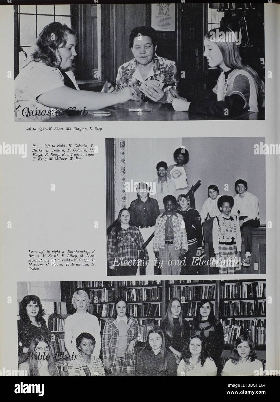 In diesem Jahrbuch „Reflections“ von 1975 wird die Geschichte der North High School von der Gründung im Jahr 1893 mit Frank L. Packards Entwurf bis zu ihrer Ersetzung im Jahr 1924 detailliert beschrieben. Das Gebäude wurde 1979 geschlossen, aber 2012 als Columbus International High School wieder eröffnet und diente den Klassen 7 bis 12. Stockfoto