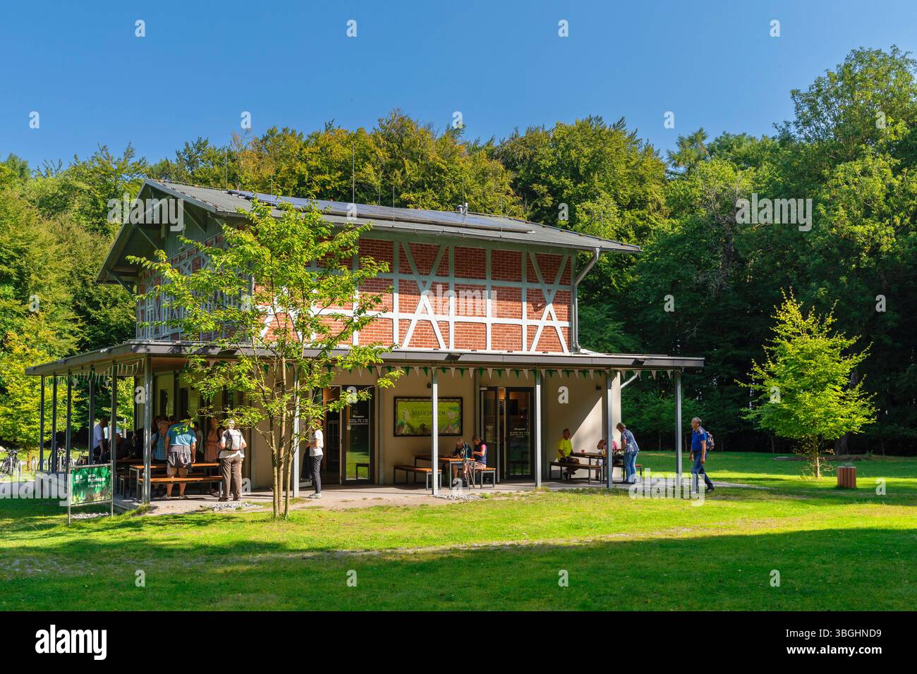 UNESCO-Weltkulturerbe-Forum, Wanderstation und Informationsstelle, Nationalpark Jasmund, Sassnitz, Rügen, Mecklenburg-Vorpommern, Deutschland Stockfoto