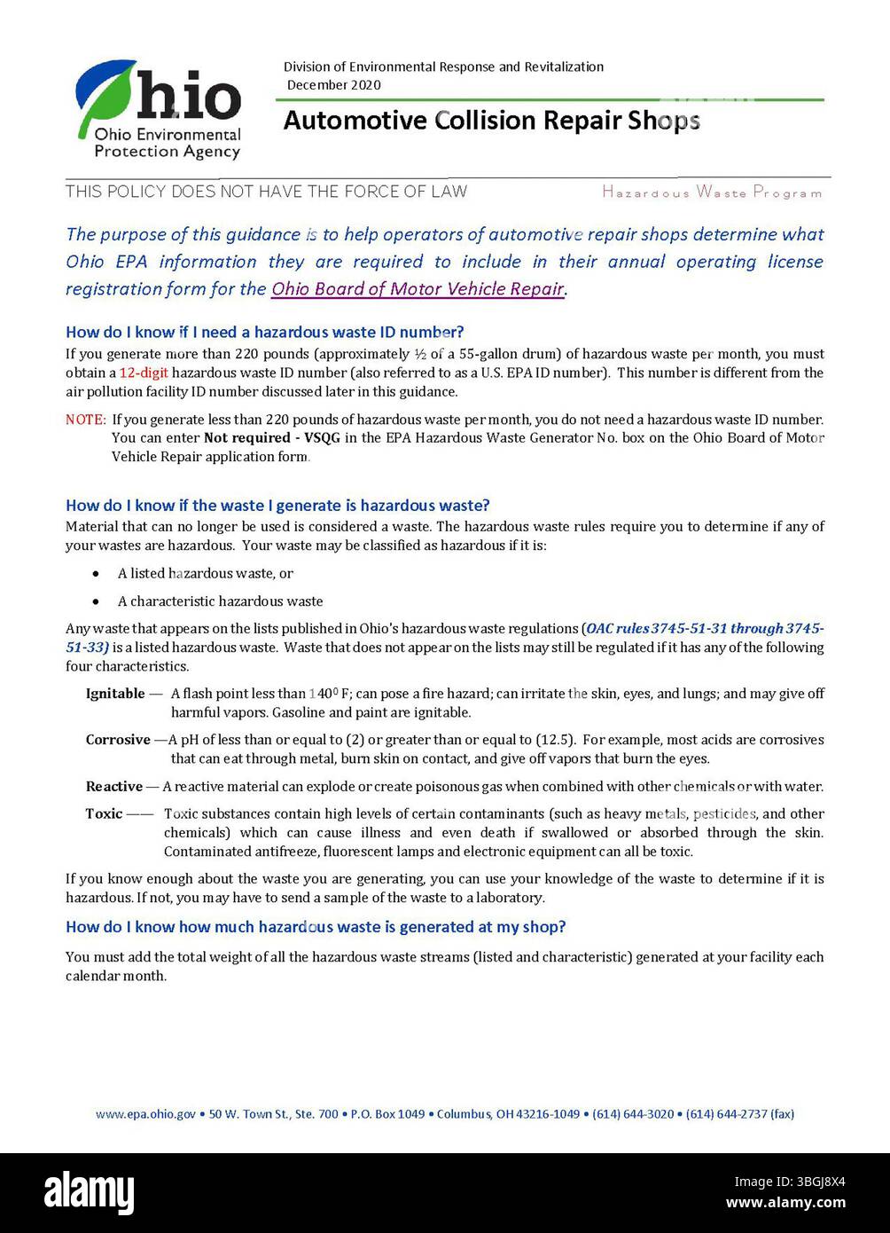 Dieser Bericht vom Dezember 2020 bietet Einblicke in den Zustand der Kfz-Reparaturwerkstätten in den USA und untersucht Branchentrends, Leistungskennzahlen und wirtschaftliche Auswirkungen während des Jahres. Stockfoto