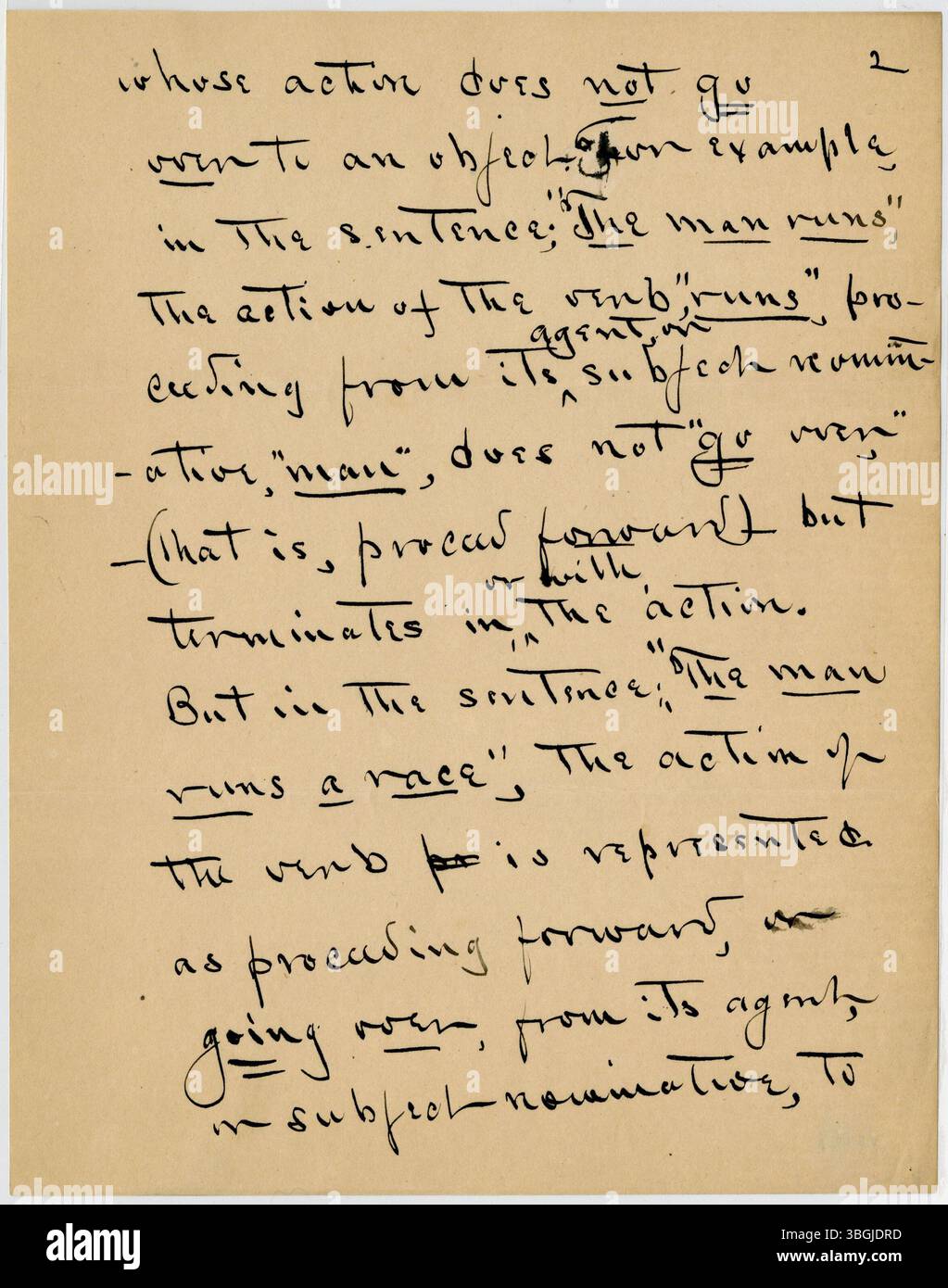 Ein Brief von William Jackson Armstrong aus dem Jahr 1906 an Charles B. Galbreath, in dem es um das passive transitive Verb geht. Armstrong argumentiert, dass ein passives Verb kein transitives Verb sein kann. Armstrong war ein politischer Aktivist und Historiker und ehemaliger Generalinspektor der US-Konsulate. Stockfoto Ein Brief von William Jackson Armstrong aus dem Jahr 1906 an Charles B. Galbreath, in dem es um das passive transitive Verb geht. Armstrong argumentiert, dass ein passives Verb kein transitives Verb sein kann. Armstrong war ein politischer Aktivist und Historiker und ehemaliger Generalinspektor der US-Konsulate. Stockfoto