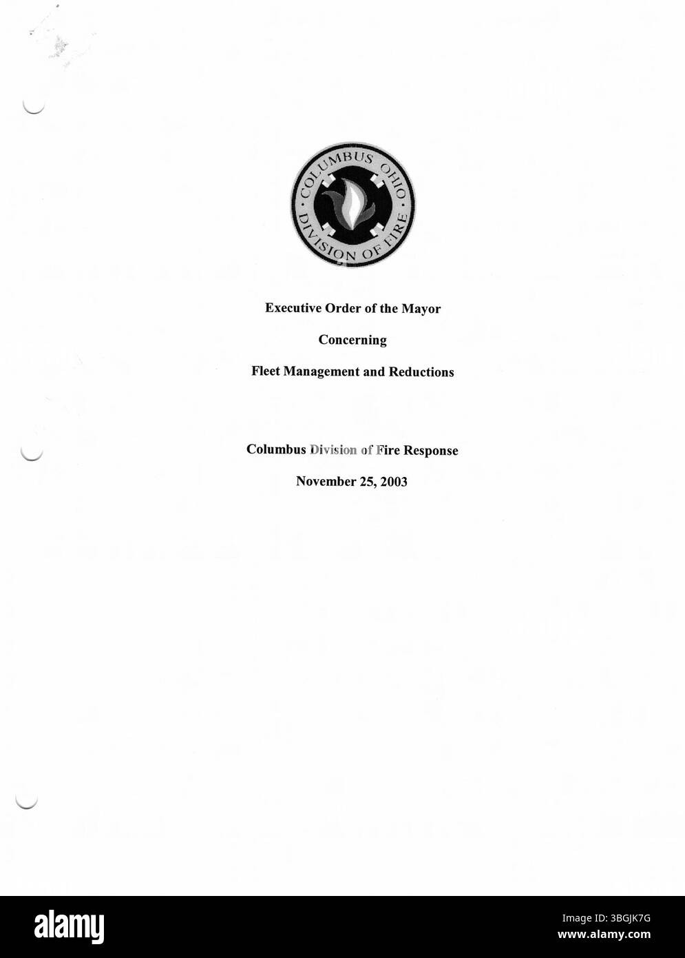 Diese Sammlung von Pressemitteilungen von Bürgermeister Michael Coleman aus dem Jahr 2003 beleuchtet wichtige politische Entwicklungen während seiner Amtszeit. Coleman war der erste Afroamerikaner, der als Bürgermeister von Columbus, Ohio, von 2000 bis 2016 im Amt war und die längste Amtszeit in der Geschichte der Stadt erreichte. Stockfoto