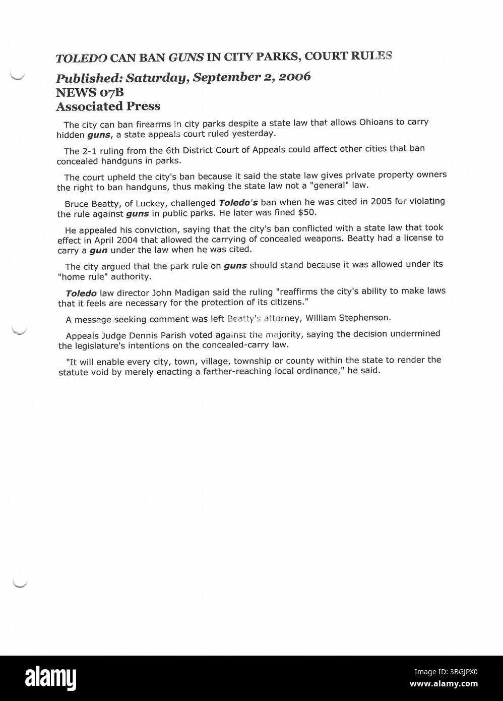 Diese Sammlung enthält Pressemitteilungen aus dem Büro von Bürgermeister Michael B. Coleman im Jahr 2006, die verschiedene Initiativen und politische Angelegenheiten der Stadt thematisieren. Coleman war von 2000 bis 2016 Bürgermeister von Columbus und war der erste afroamerikanische, der das Amt innehatte. Stockfoto