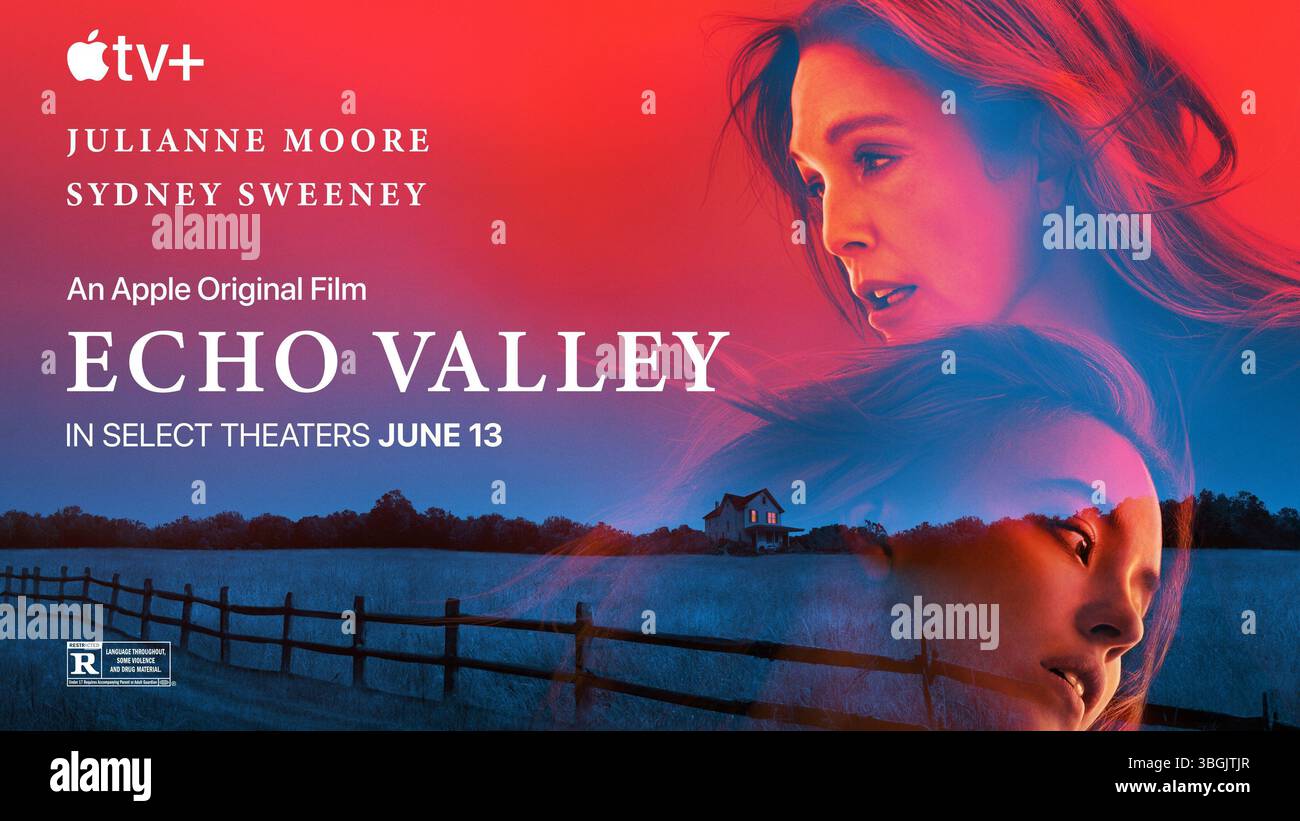 Echo Valley Poster Julianne Moore und Sydney Sweeney Stockfoto
