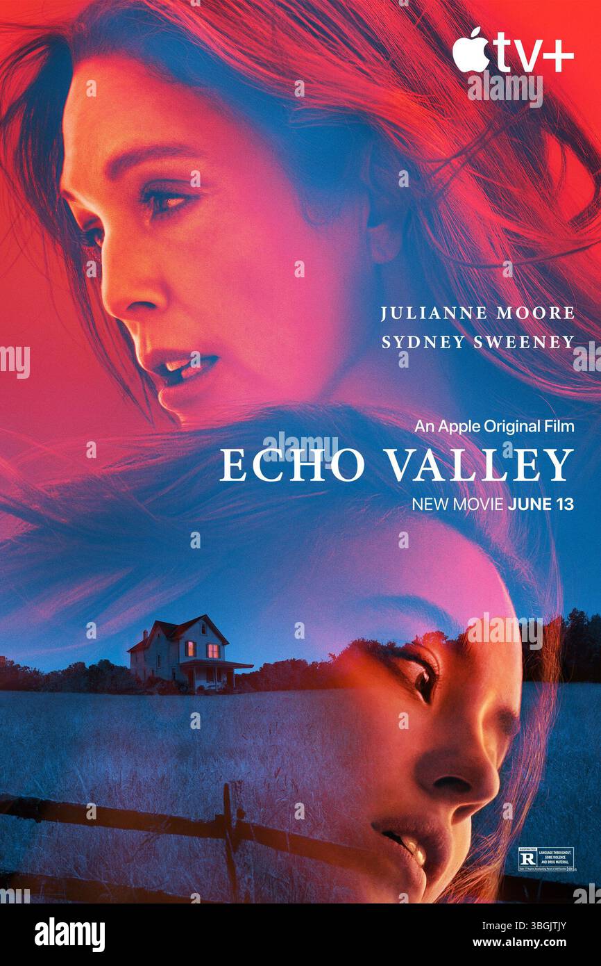 Poster Echo Valley Julianne Moore und Sydney Sweeney Stockfoto