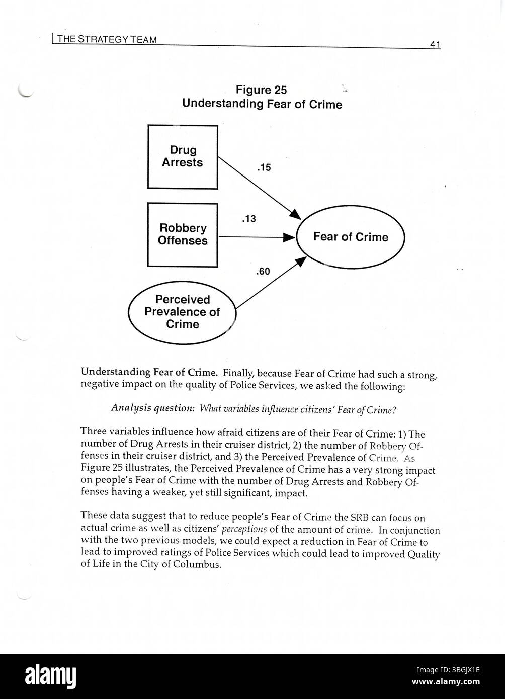 Im Jahr 1996 startete die Stadt Columbus ein kommunales Polizeiprogramm, um Kriminalität zu bekämpfen und die öffentliche Sicherheit zu verbessern. Das Programm integriert traditionelle Strafverfolgungsbehörden mit proaktiven Problemlösungsansätzen, die von der US-Staatsanwaltschaft unterstützt werden. Sie umfasst Prozessbewertungen und Meinungsumfragen, um deren Auswirkungen auf die Sicherheit der Bevölkerung und die polizeilichen Beziehungen zu bewerten. Stockfoto
